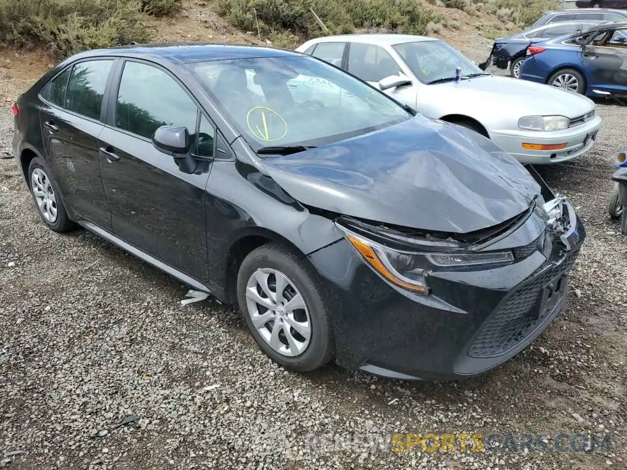 1 Photograph of a damaged car 5YFEPMAE7MP254206 TOYOTA COROLLA 2021