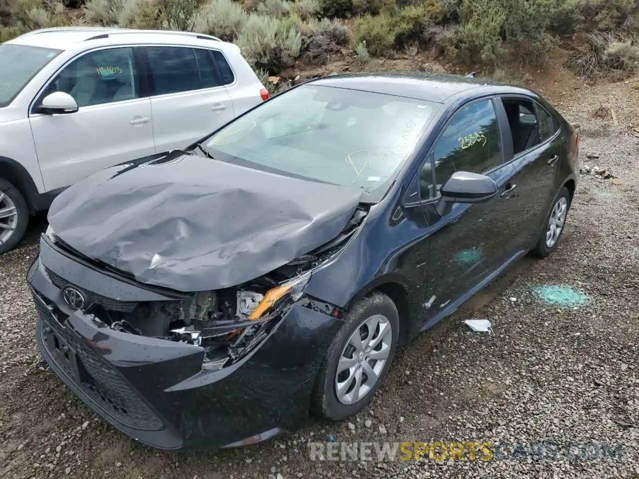 2 Photograph of a damaged car 5YFEPMAE7MP254206 TOYOTA COROLLA 2021