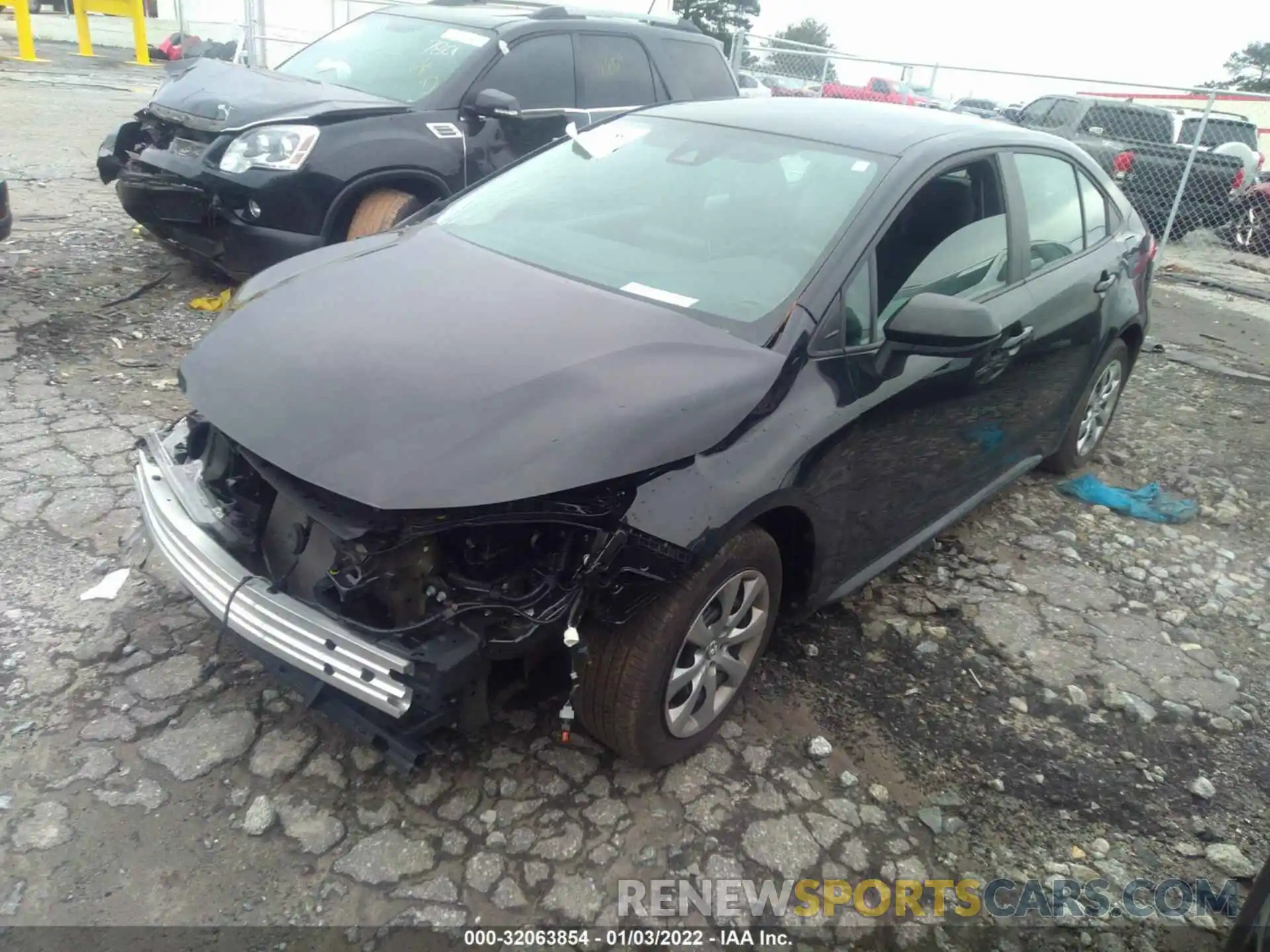 2 Photograph of a damaged car 5YFEPMAE7MP255145 TOYOTA COROLLA 2021