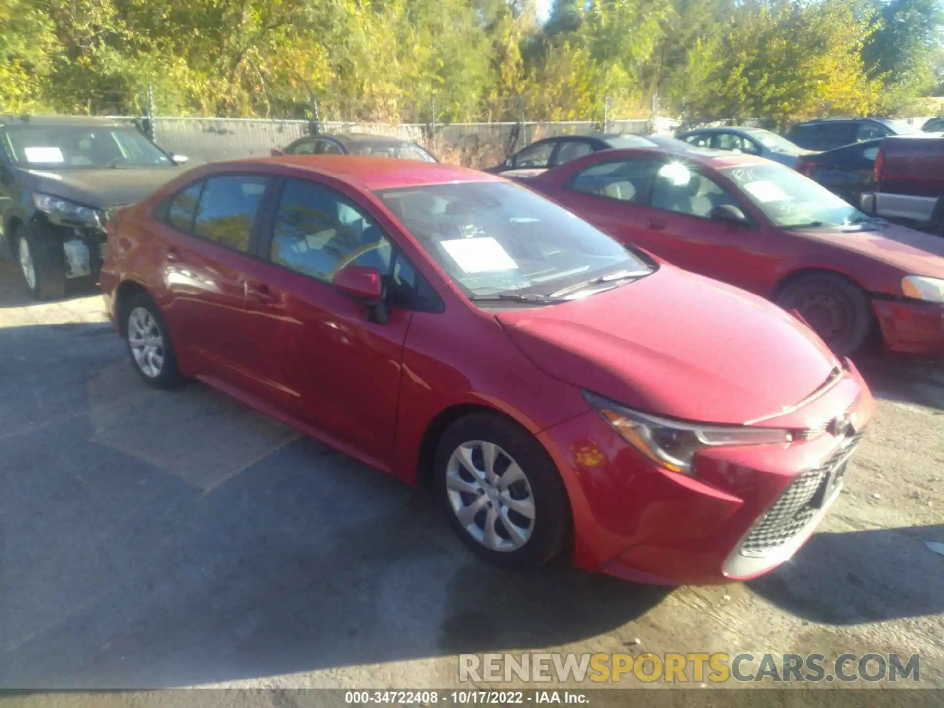 1 Photograph of a damaged car 5YFEPMAE7MP255758 TOYOTA COROLLA 2021