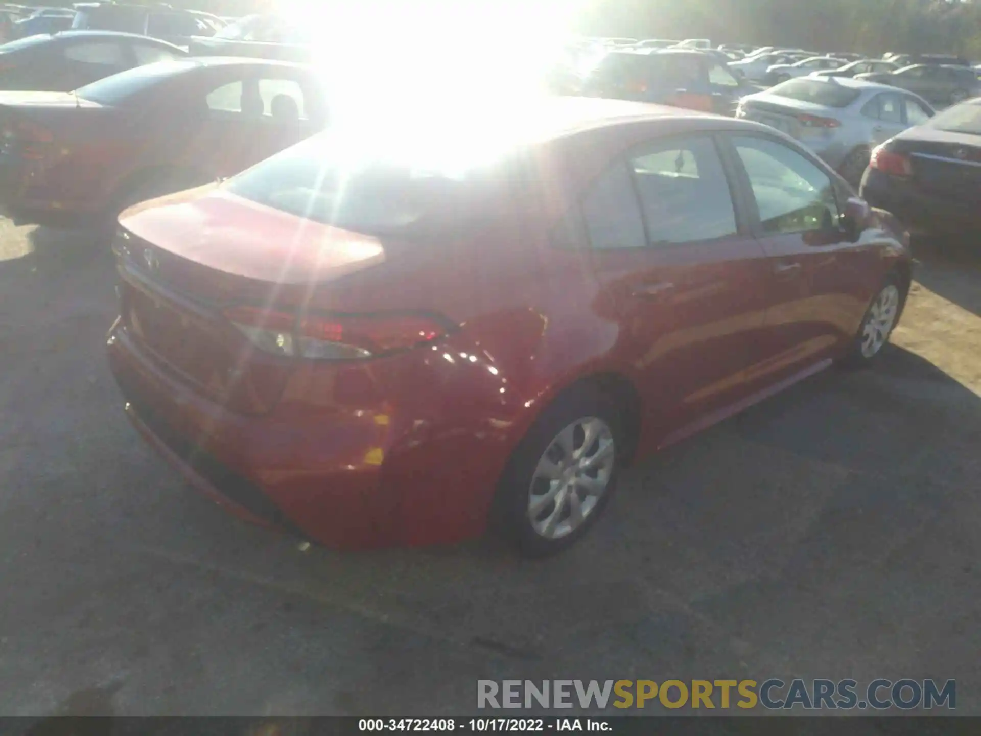 4 Photograph of a damaged car 5YFEPMAE7MP255758 TOYOTA COROLLA 2021