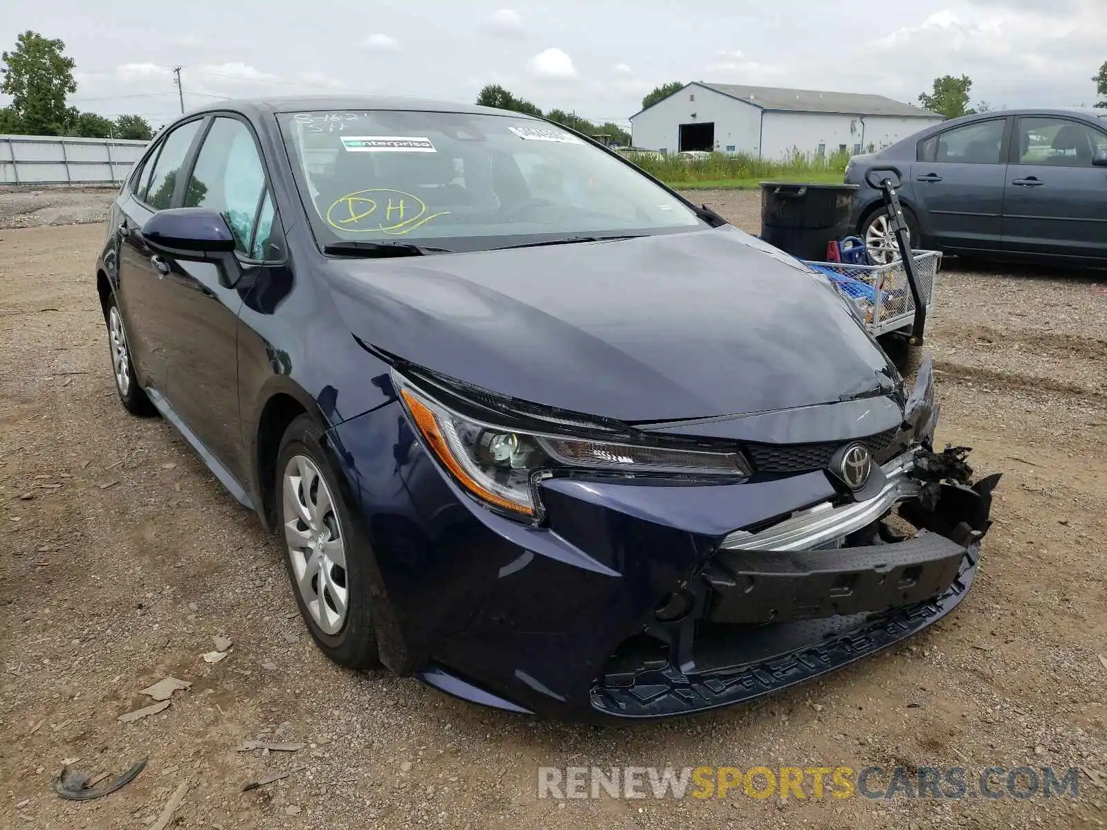 1 Photograph of a damaged car 5YFEPMAE7MP257073 TOYOTA COROLLA 2021