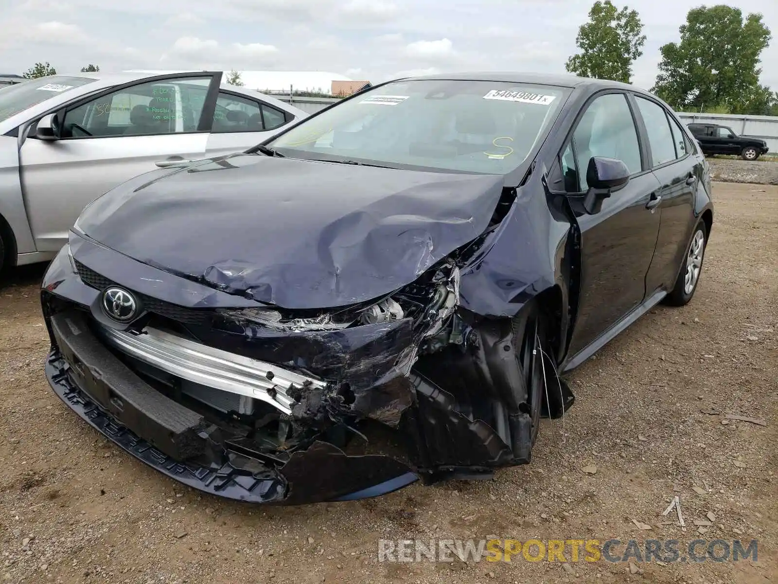 2 Photograph of a damaged car 5YFEPMAE7MP257073 TOYOTA COROLLA 2021