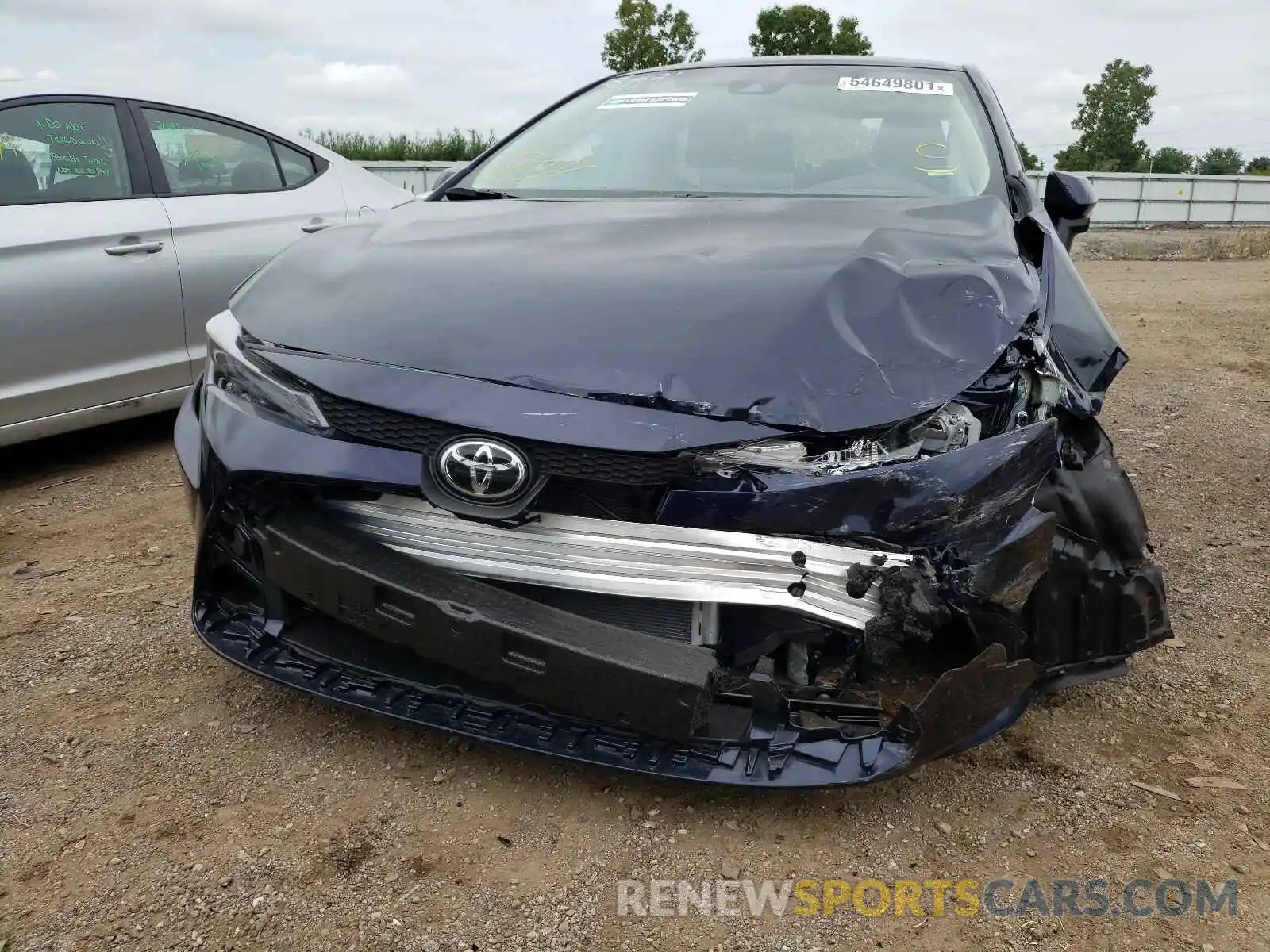 9 Photograph of a damaged car 5YFEPMAE7MP257073 TOYOTA COROLLA 2021