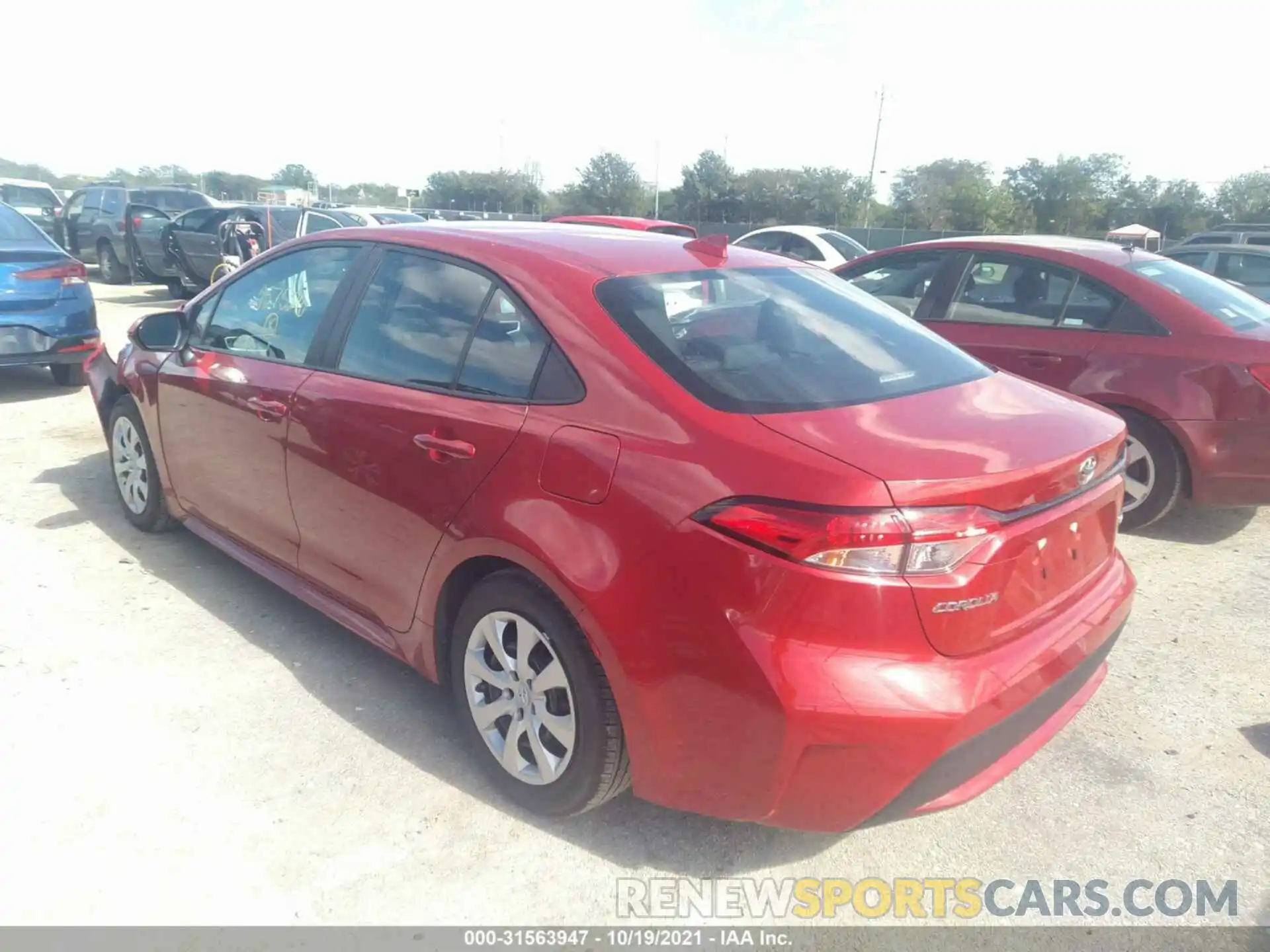 3 Photograph of a damaged car 5YFEPMAE7MP257526 TOYOTA COROLLA 2021