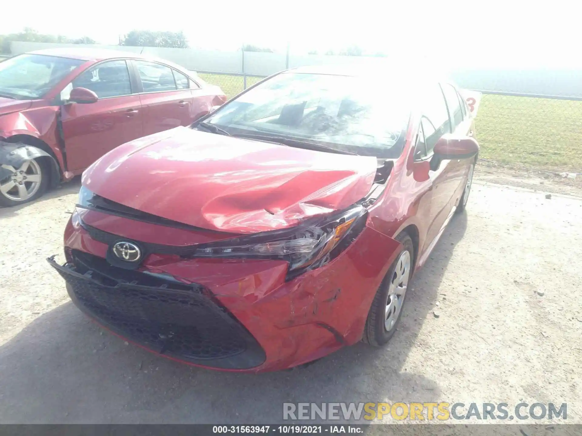 6 Photograph of a damaged car 5YFEPMAE7MP257526 TOYOTA COROLLA 2021