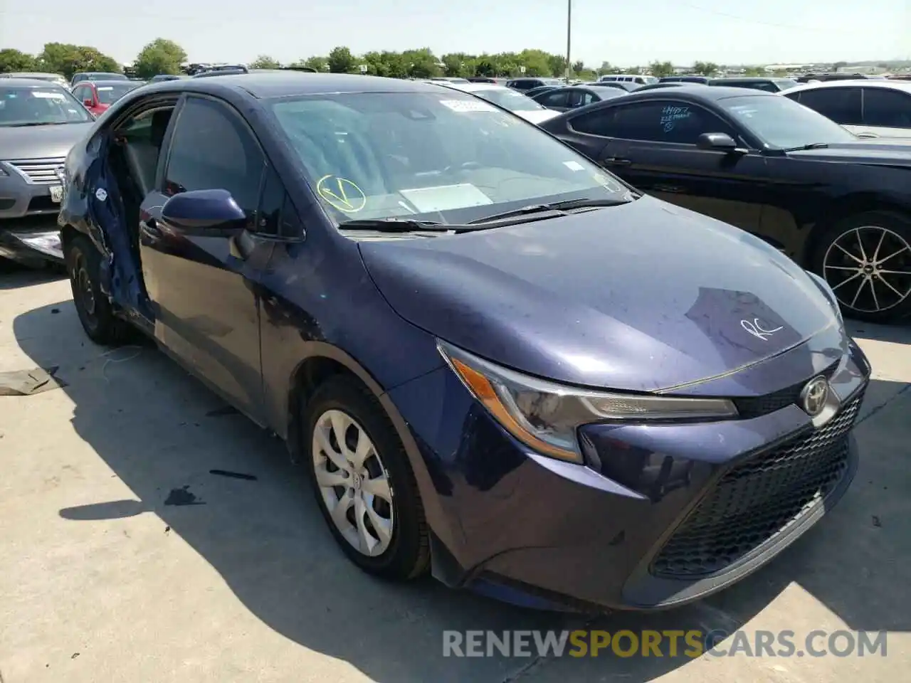 1 Photograph of a damaged car 5YFEPMAE7MP257767 TOYOTA COROLLA 2021