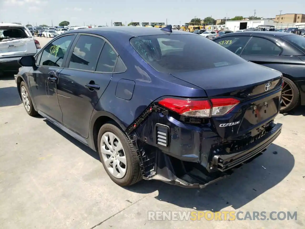 3 Photograph of a damaged car 5YFEPMAE7MP257767 TOYOTA COROLLA 2021