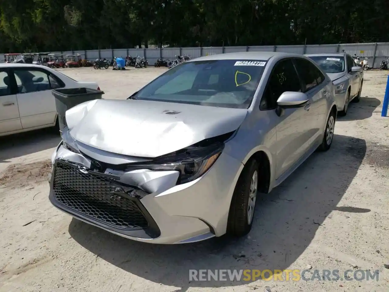 2 Photograph of a damaged car 5YFEPMAE7MP258806 TOYOTA COROLLA 2021