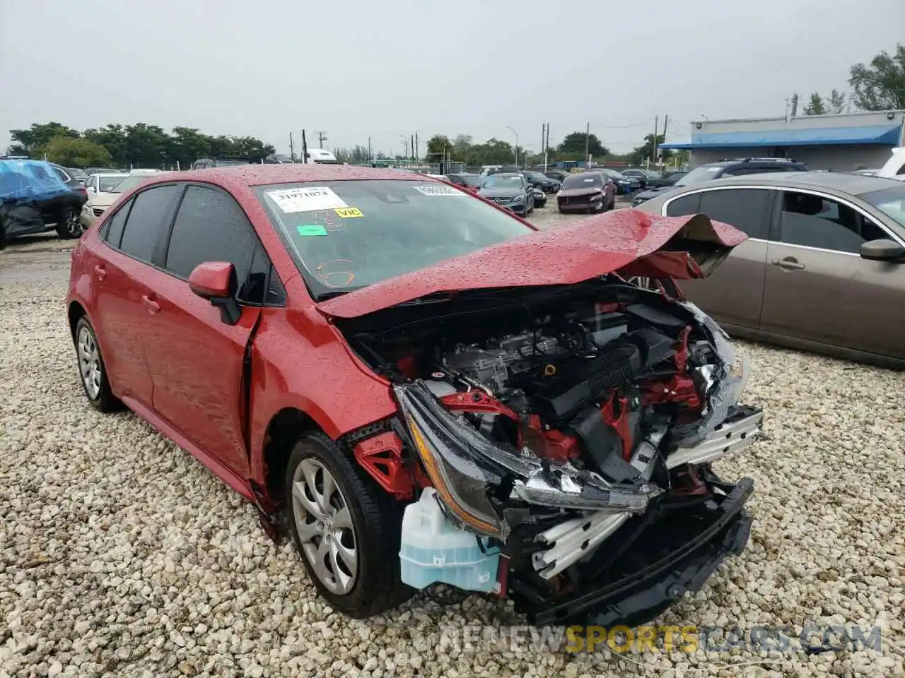 1 Photograph of a damaged car 5YFEPMAE7MP263410 TOYOTA COROLLA 2021