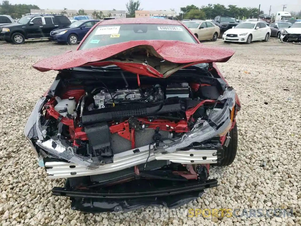 9 Photograph of a damaged car 5YFEPMAE7MP263410 TOYOTA COROLLA 2021