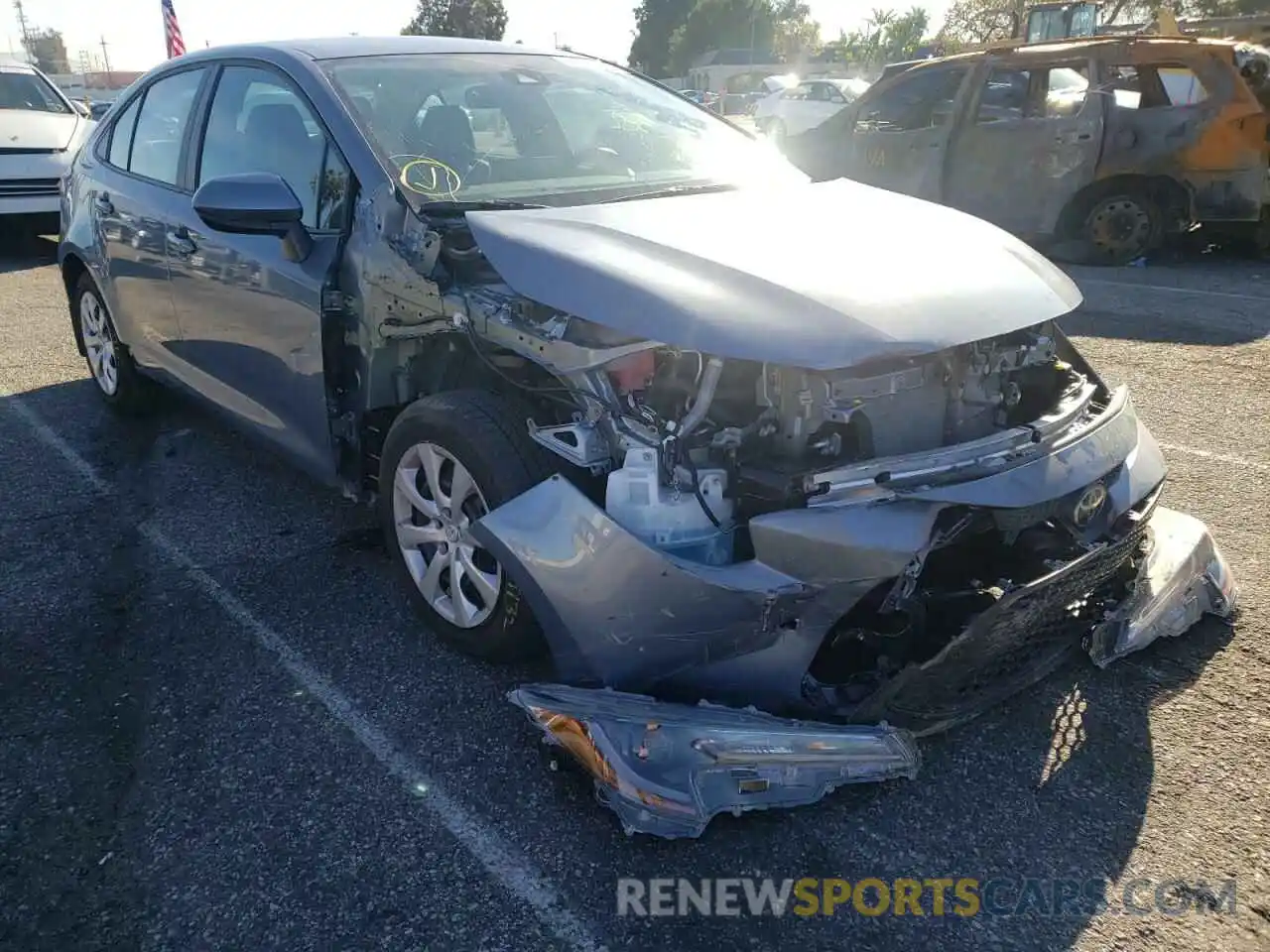 1 Photograph of a damaged car 5YFEPMAE7MP265335 TOYOTA COROLLA 2021