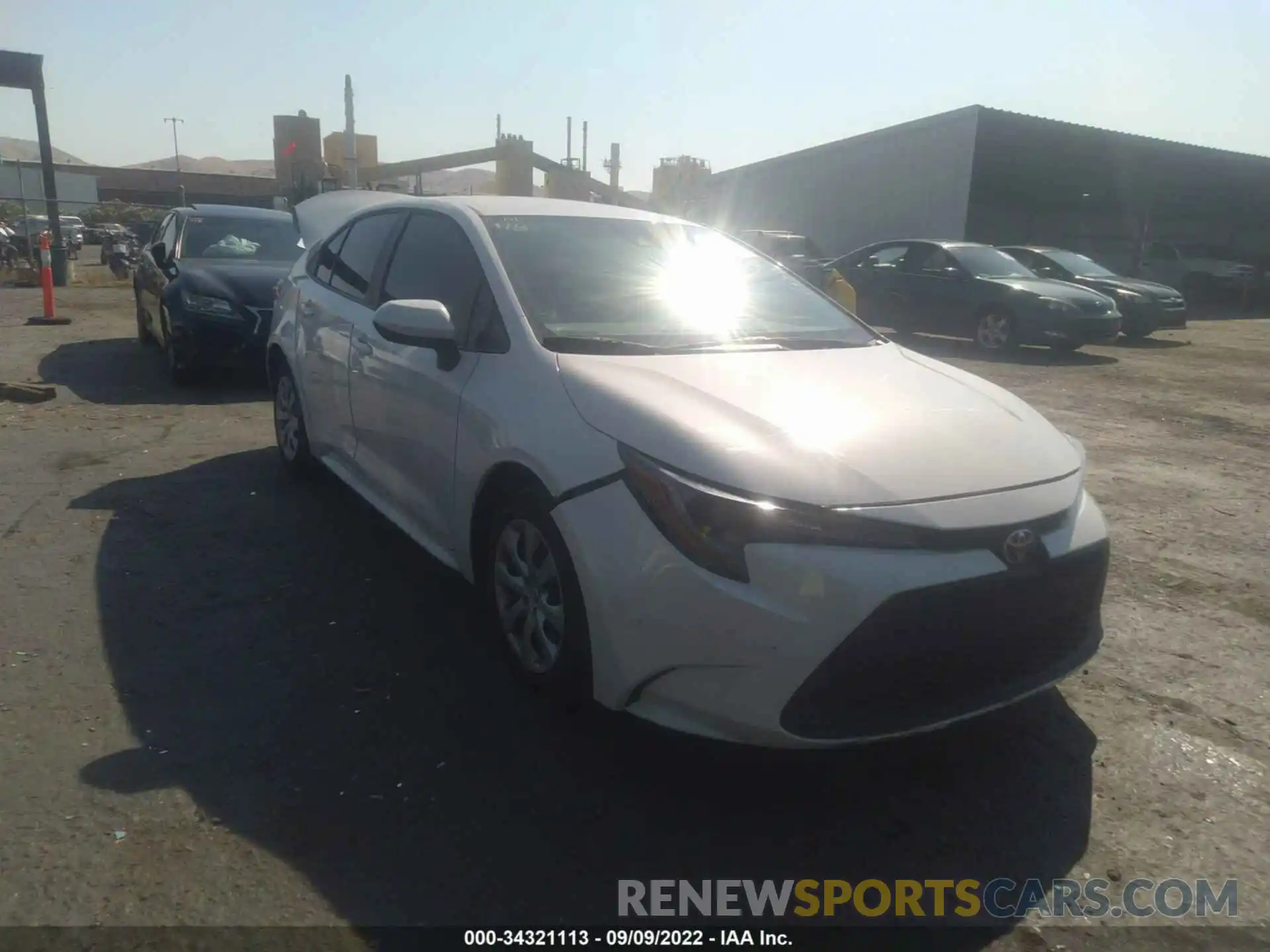 1 Photograph of a damaged car 5YFEPMAE7MP267313 TOYOTA COROLLA 2021