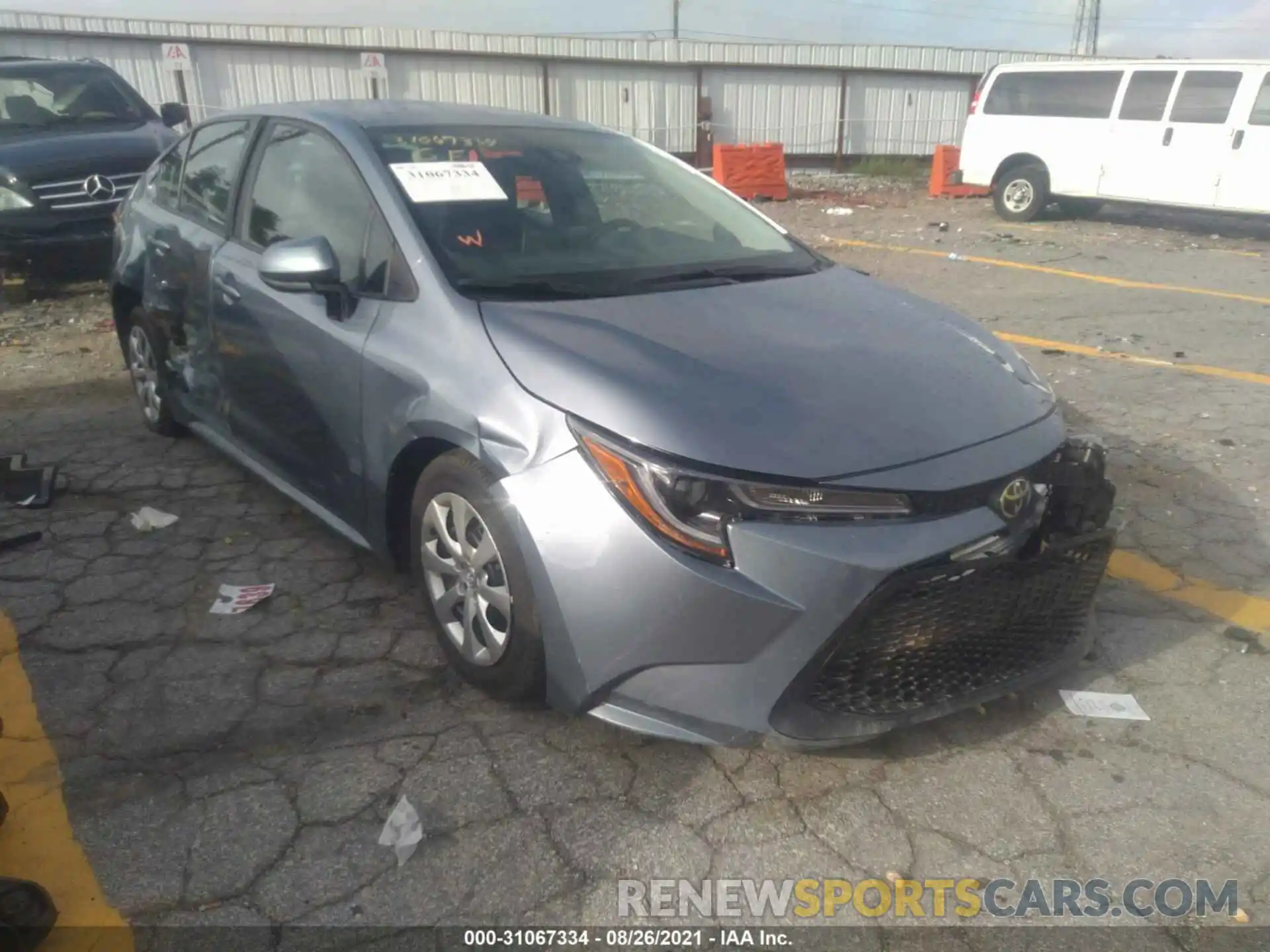 1 Photograph of a damaged car 5YFEPMAE7MP267537 TOYOTA COROLLA 2021