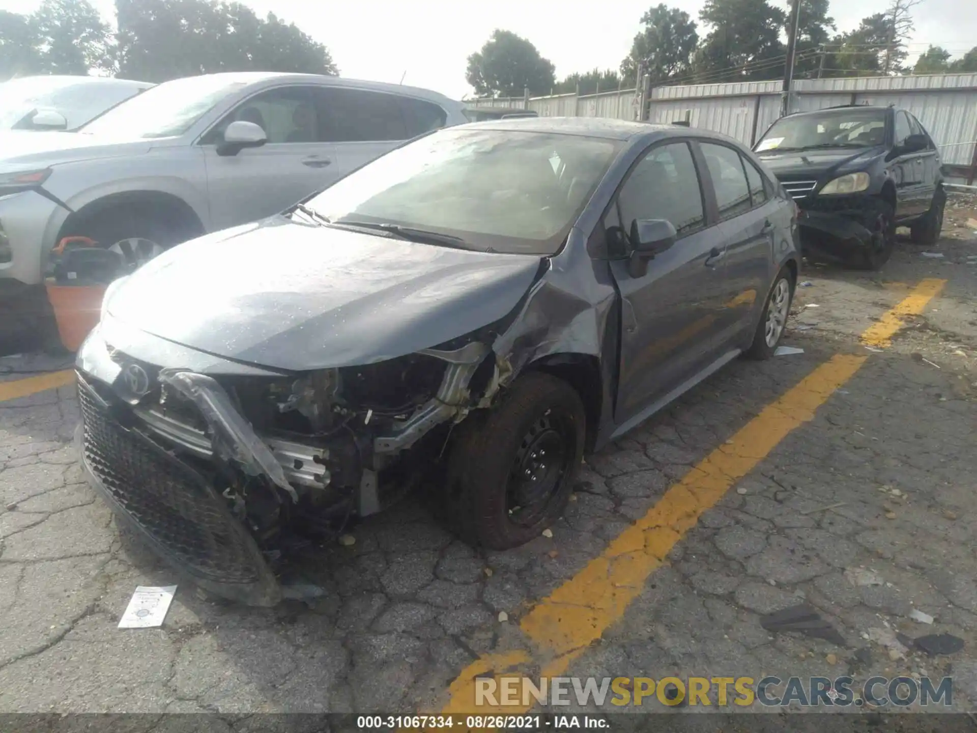 2 Photograph of a damaged car 5YFEPMAE7MP267537 TOYOTA COROLLA 2021