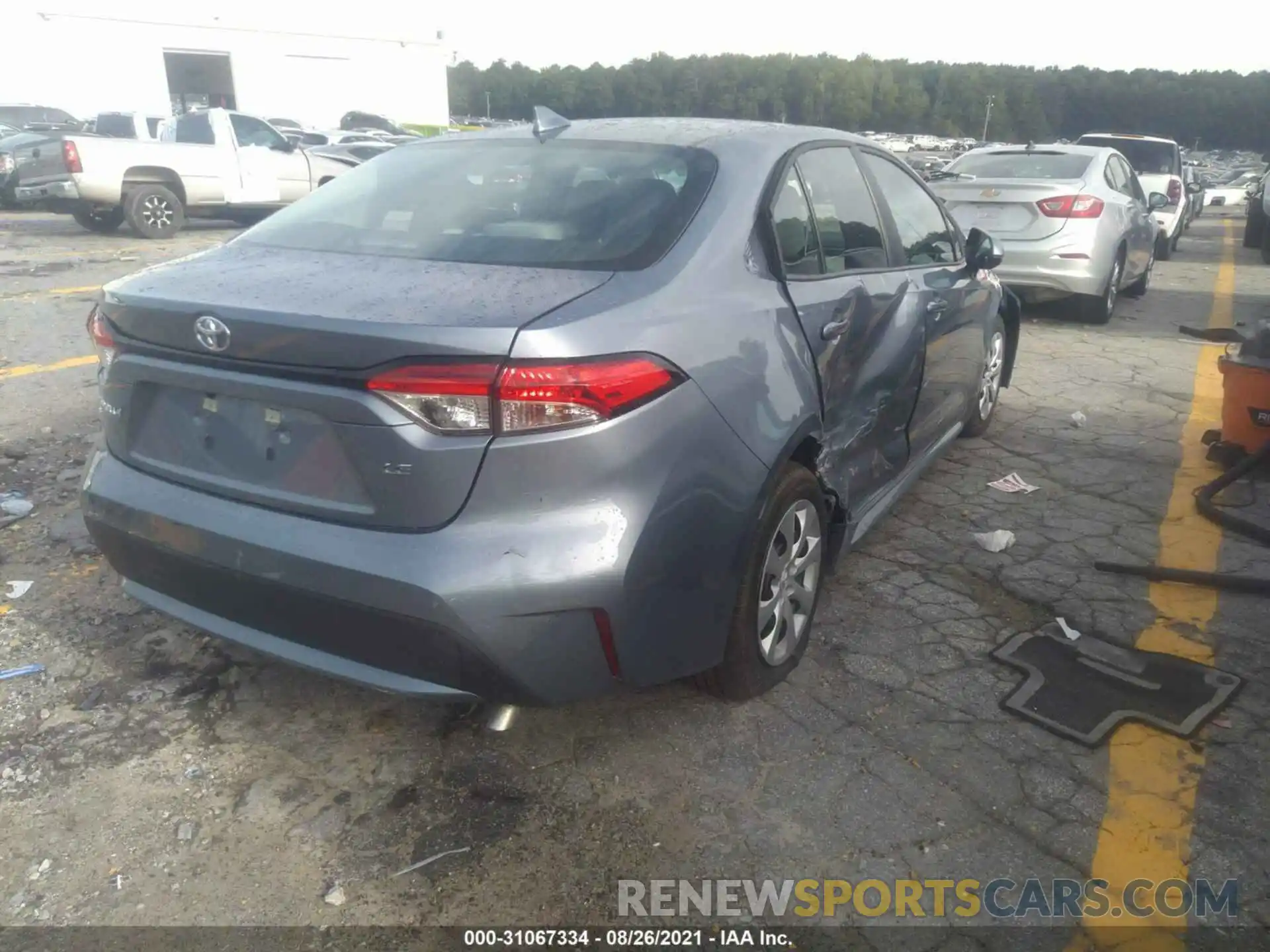 4 Photograph of a damaged car 5YFEPMAE7MP267537 TOYOTA COROLLA 2021