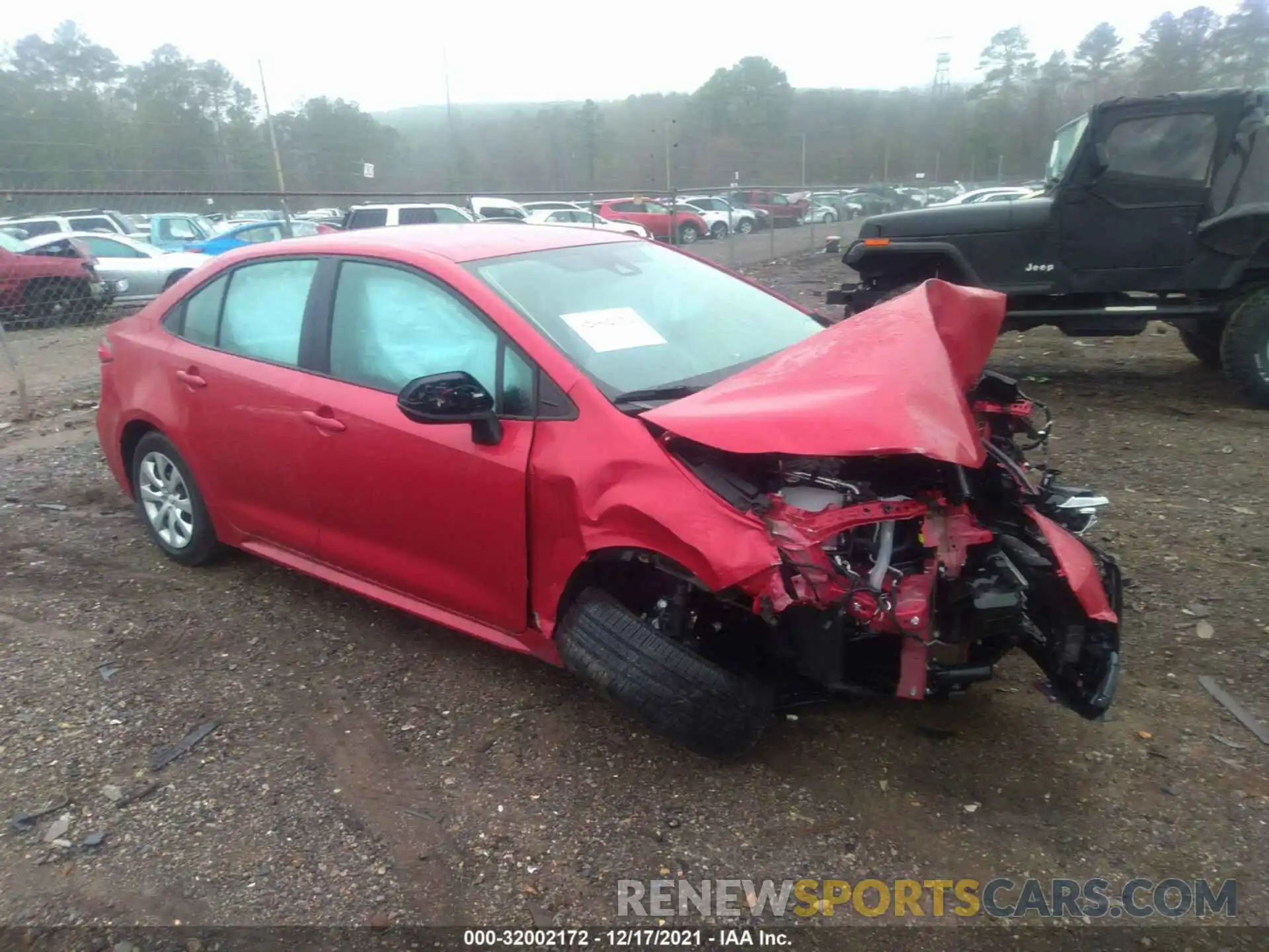 1 Photograph of a damaged car 5YFEPMAE7MP270082 TOYOTA COROLLA 2021