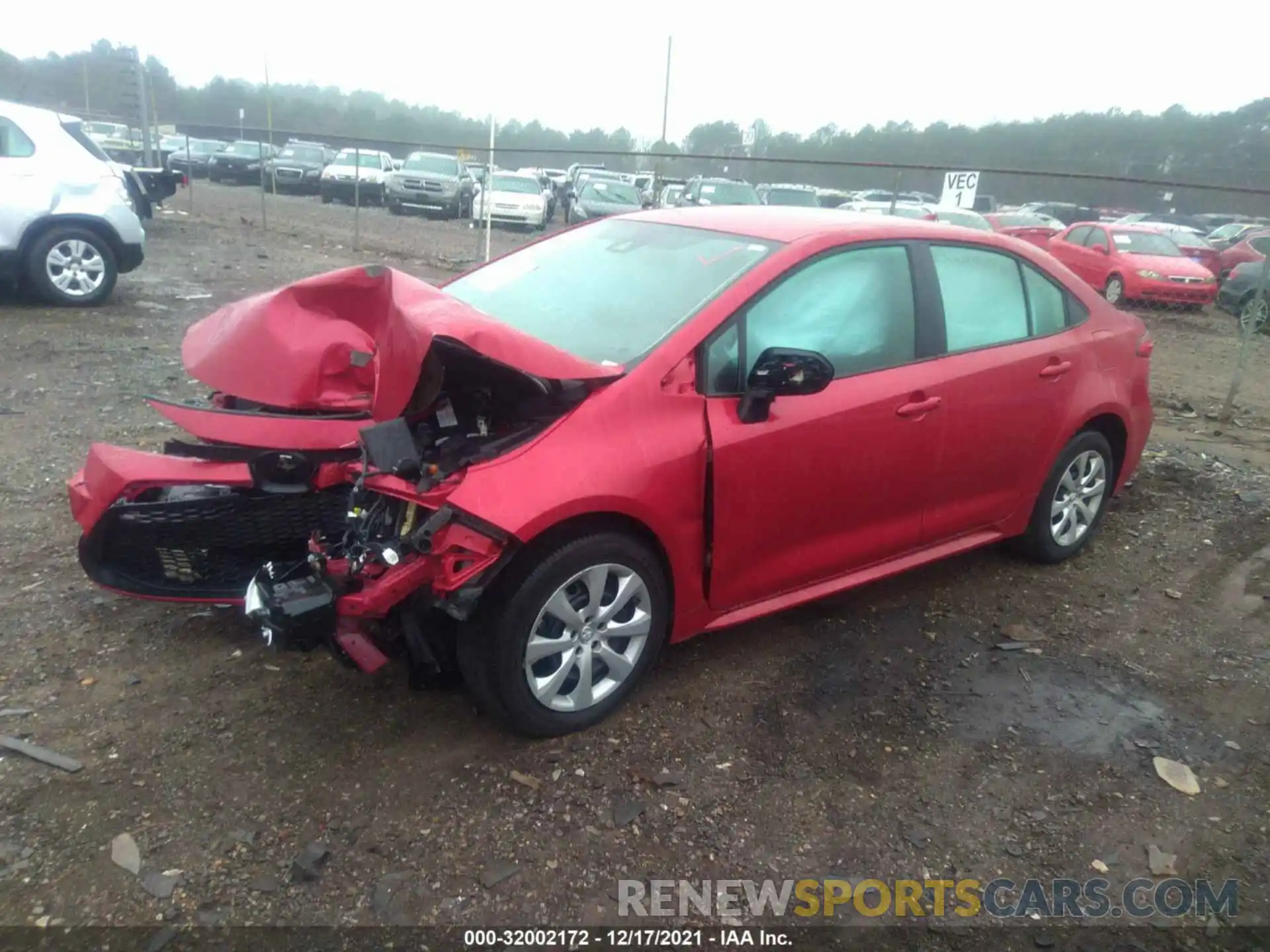 2 Photograph of a damaged car 5YFEPMAE7MP270082 TOYOTA COROLLA 2021