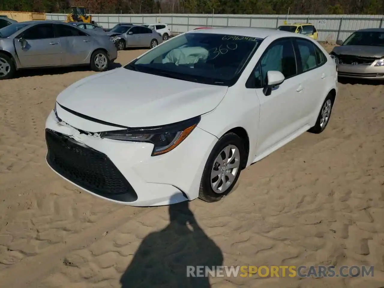 2 Photograph of a damaged car 5YFEPMAE7MP270731 TOYOTA COROLLA 2021