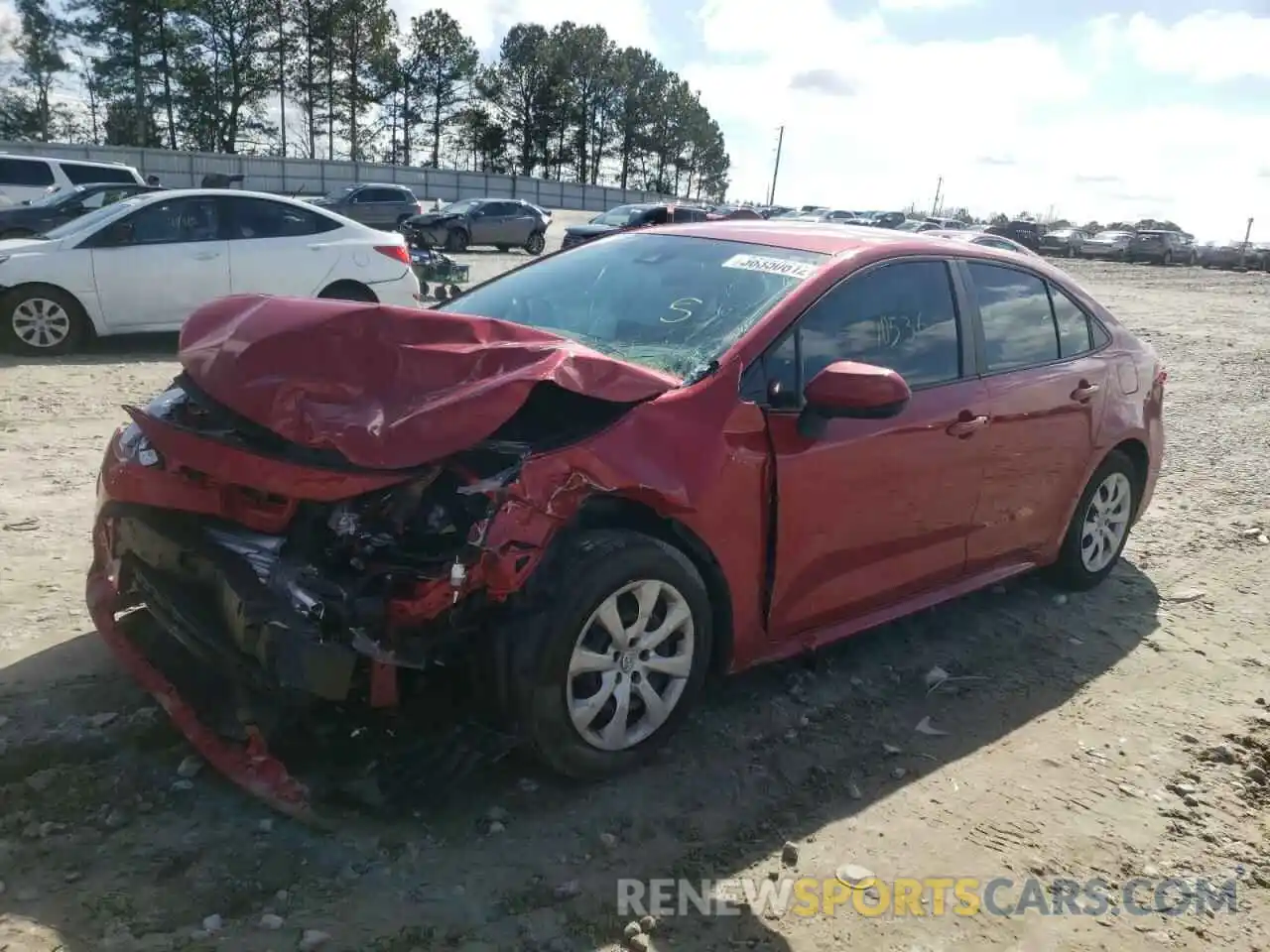 2 Photograph of a damaged car 5YFEPMAE7MP271104 TOYOTA COROLLA 2021