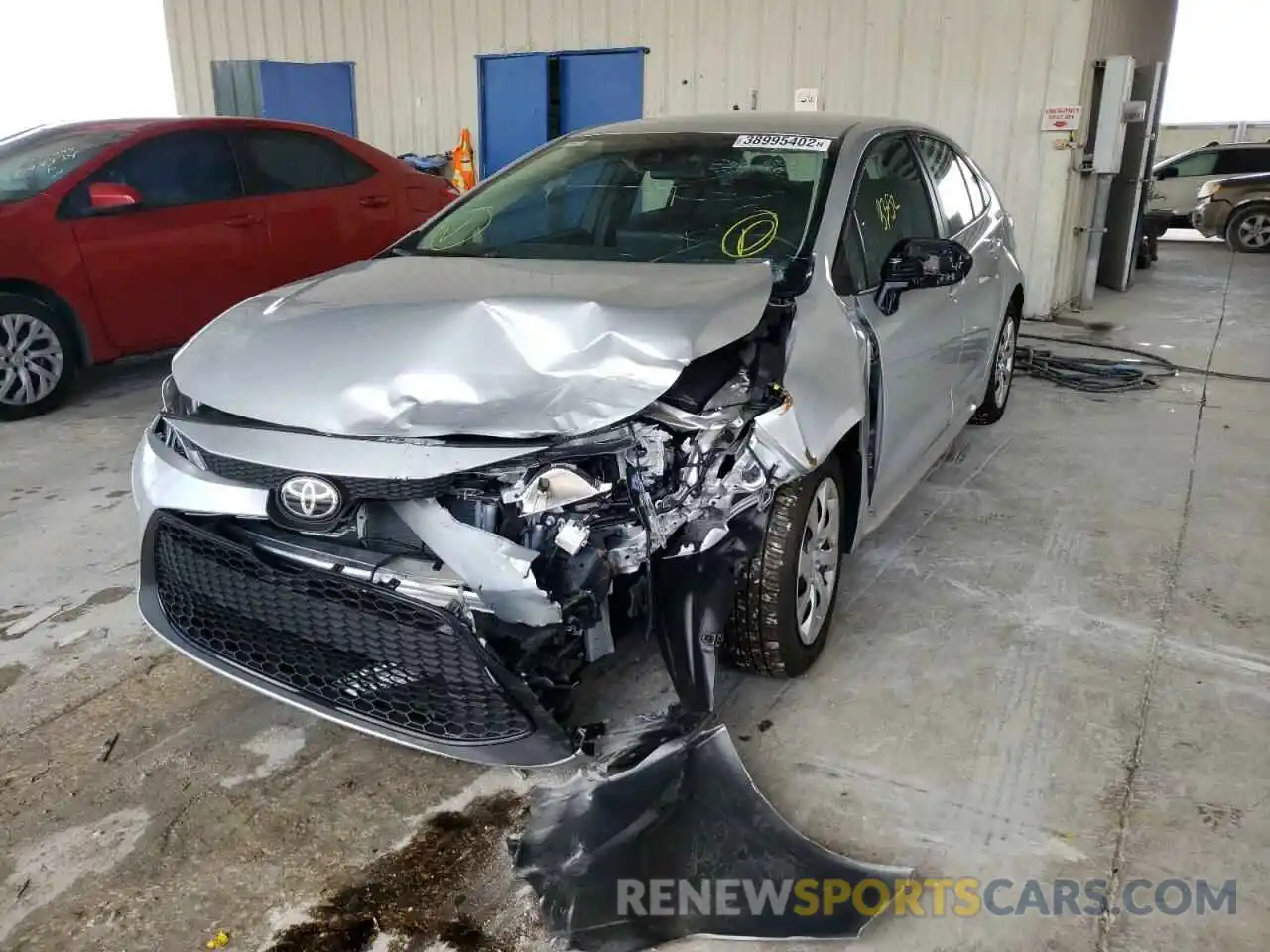 2 Photograph of a damaged car 5YFEPMAE7MP271197 TOYOTA COROLLA 2021