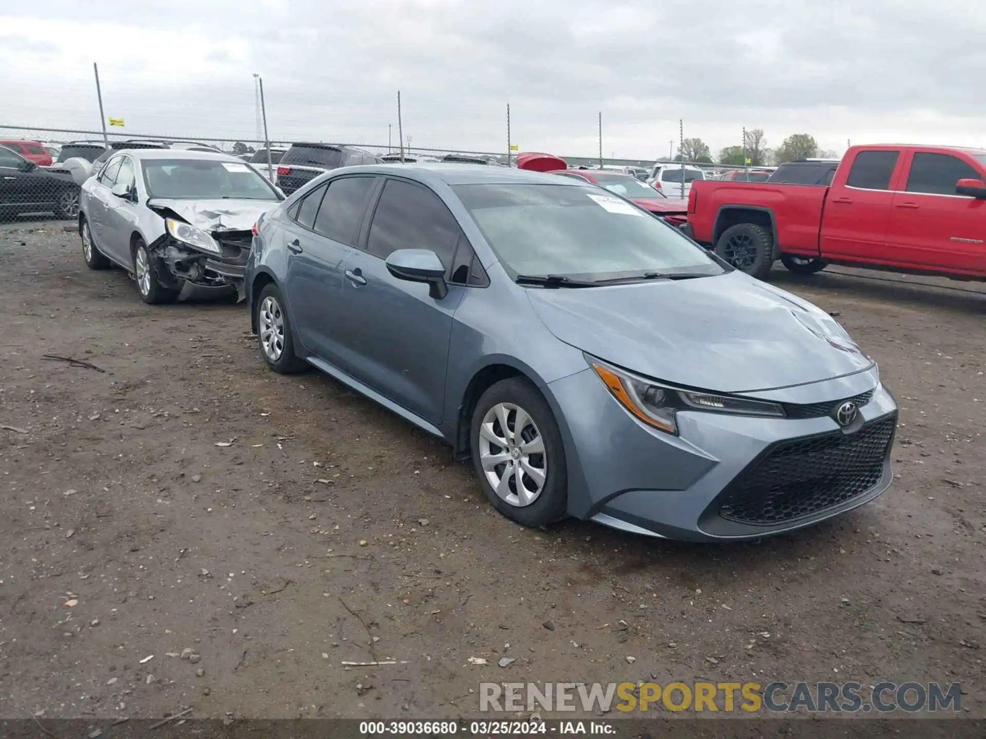 1 Photograph of a damaged car 5YFEPMAE7MP271393 TOYOTA COROLLA 2021