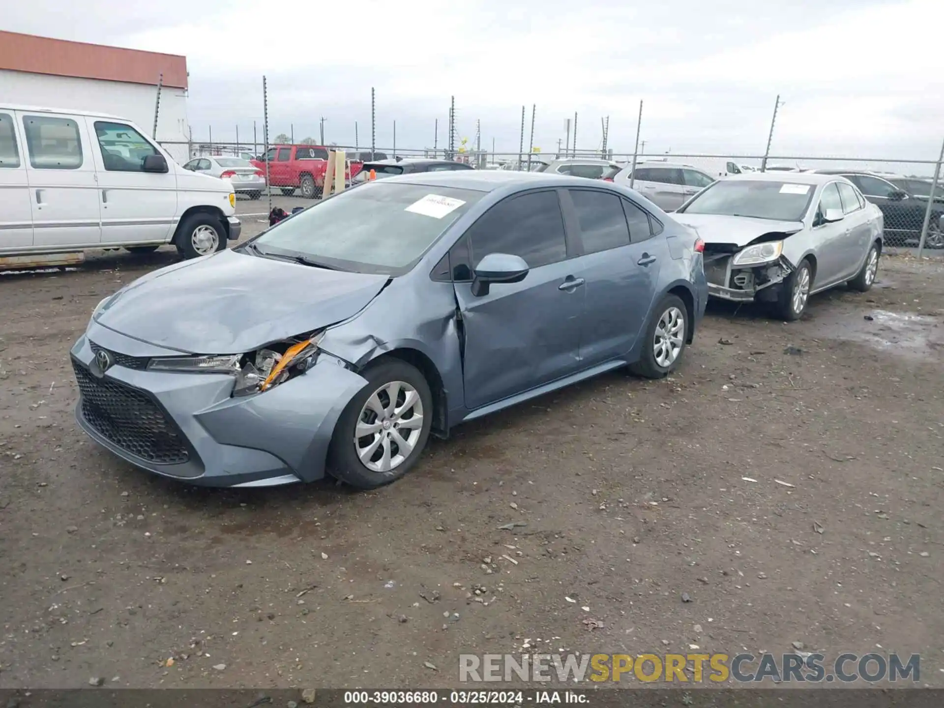 2 Photograph of a damaged car 5YFEPMAE7MP271393 TOYOTA COROLLA 2021