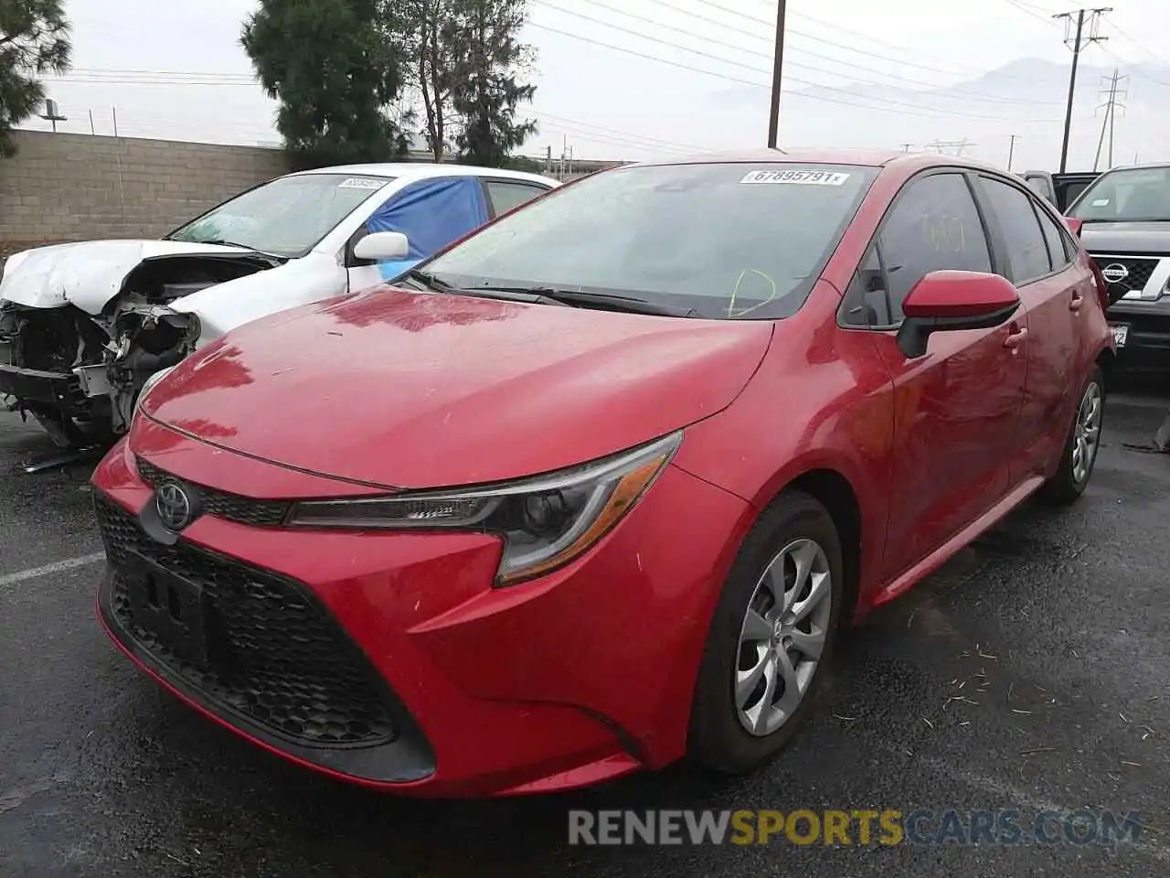 2 Photograph of a damaged car 5YFEPMAE8MP146824 TOYOTA COROLLA 2021