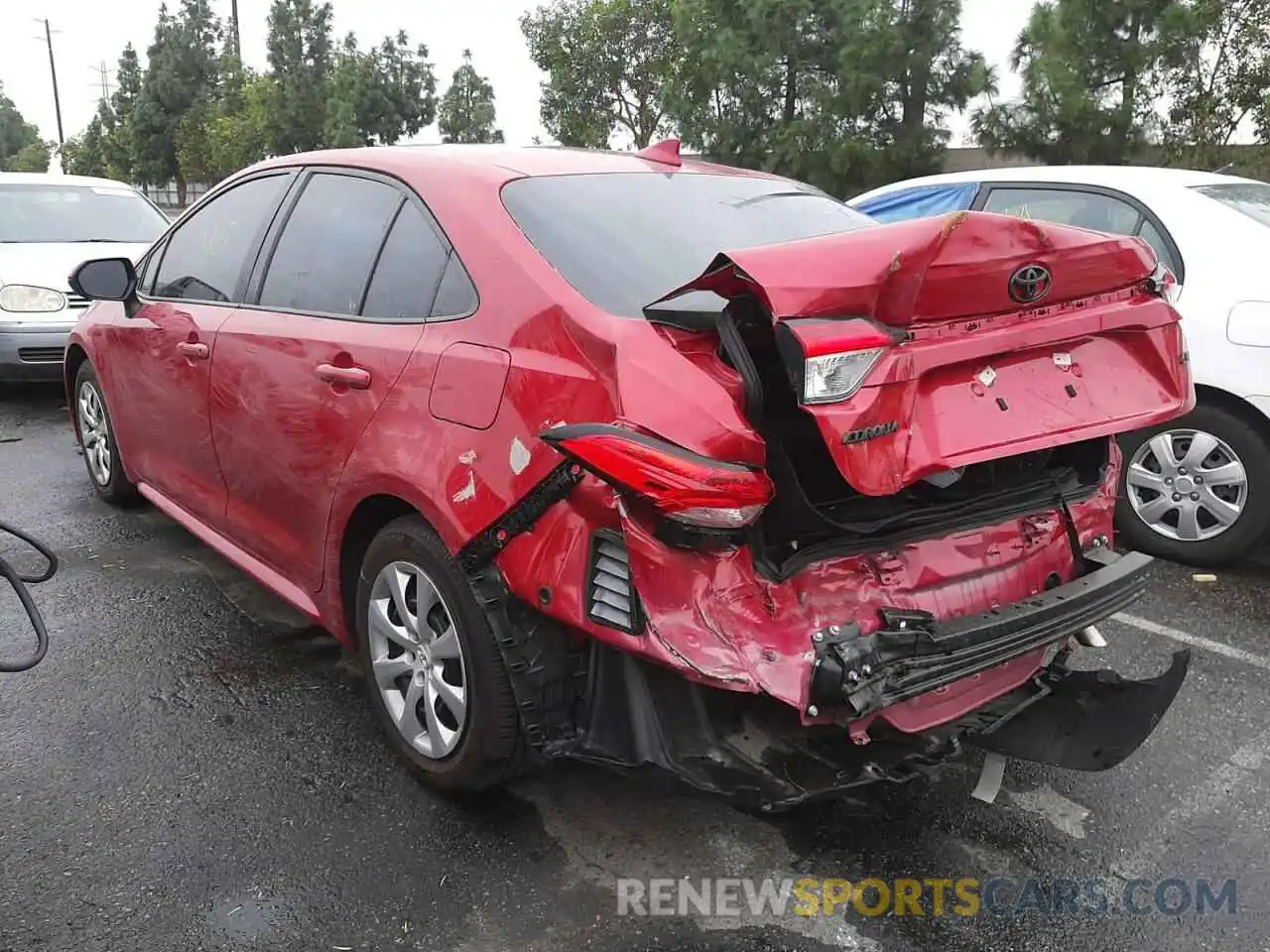 3 Photograph of a damaged car 5YFEPMAE8MP146824 TOYOTA COROLLA 2021