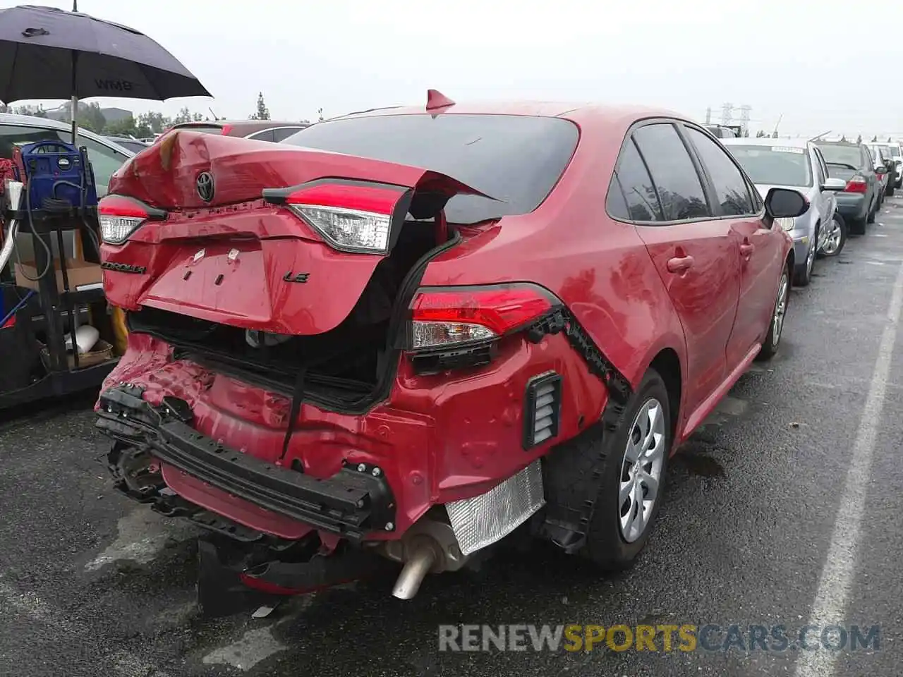 4 Photograph of a damaged car 5YFEPMAE8MP146824 TOYOTA COROLLA 2021