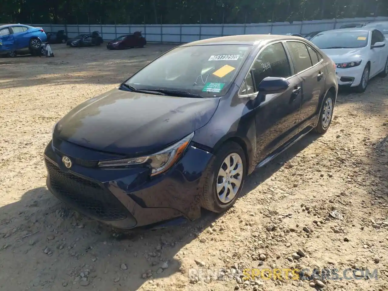 2 Photograph of a damaged car 5YFEPMAE8MP147827 TOYOTA COROLLA 2021