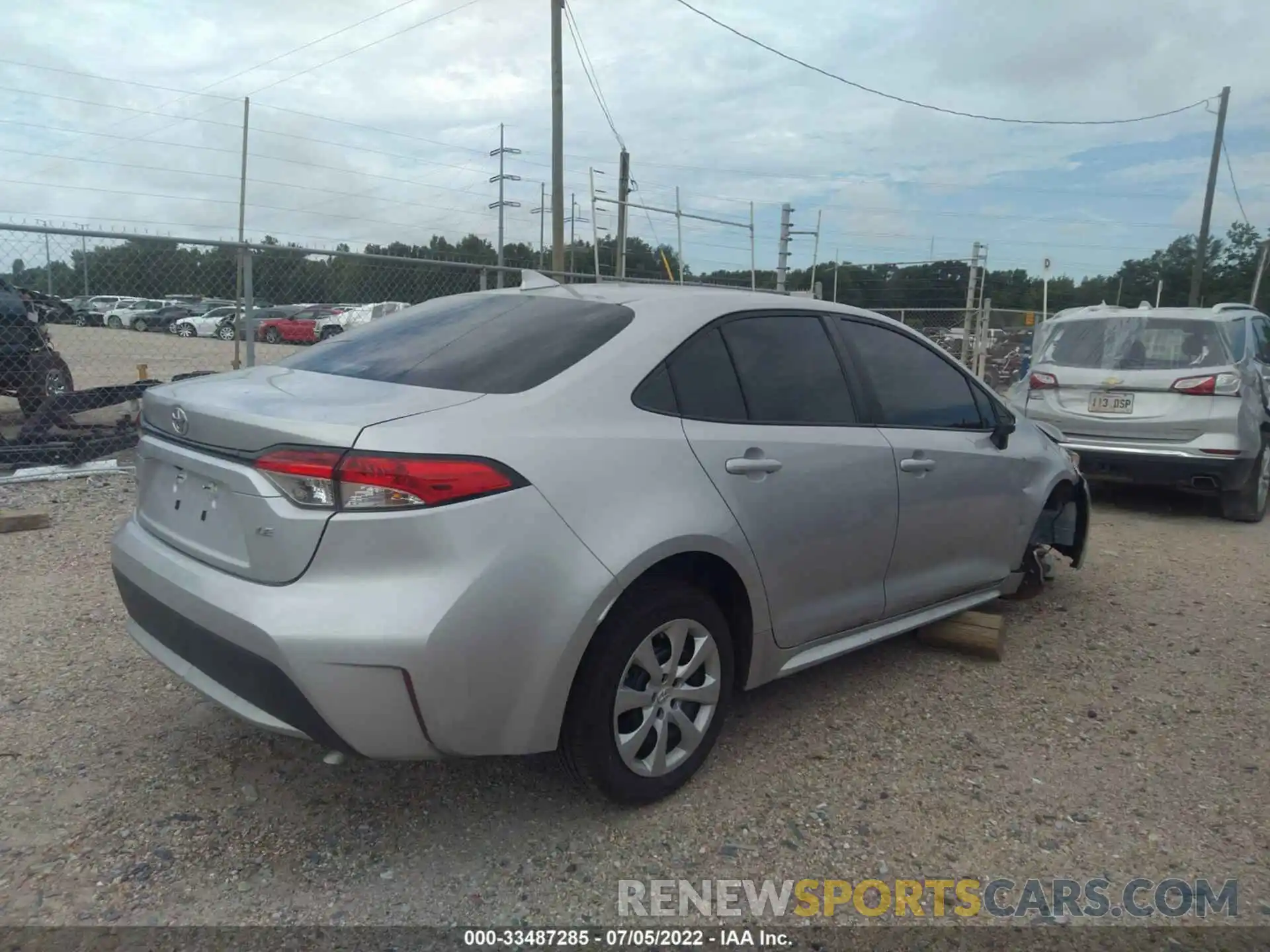 4 Photograph of a damaged car 5YFEPMAE8MP147889 TOYOTA COROLLA 2021