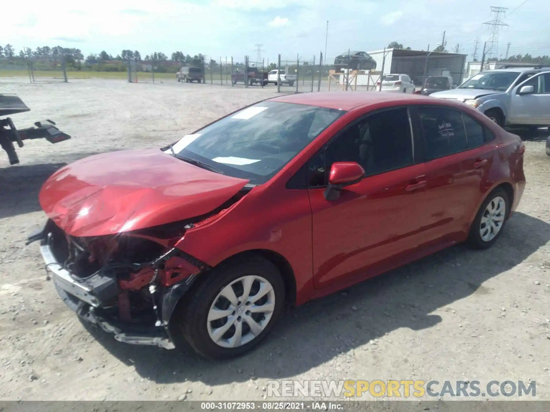 2 Photograph of a damaged car 5YFEPMAE8MP148217 TOYOTA COROLLA 2021