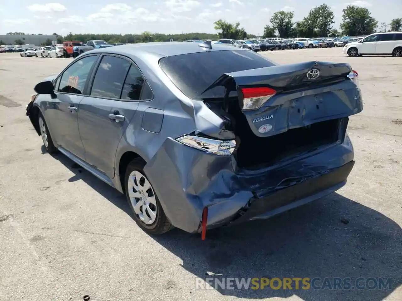 3 Photograph of a damaged car 5YFEPMAE8MP150579 TOYOTA COROLLA 2021