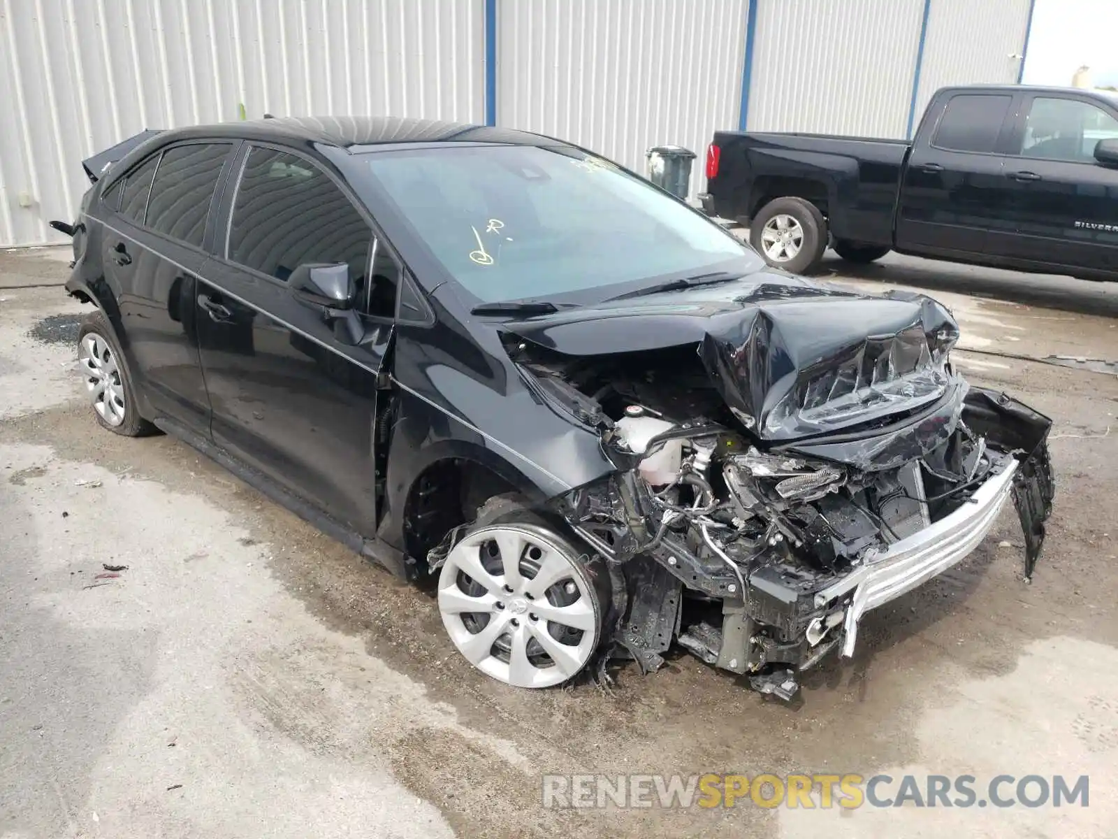 1 Photograph of a damaged car 5YFEPMAE8MP150677 TOYOTA COROLLA 2021