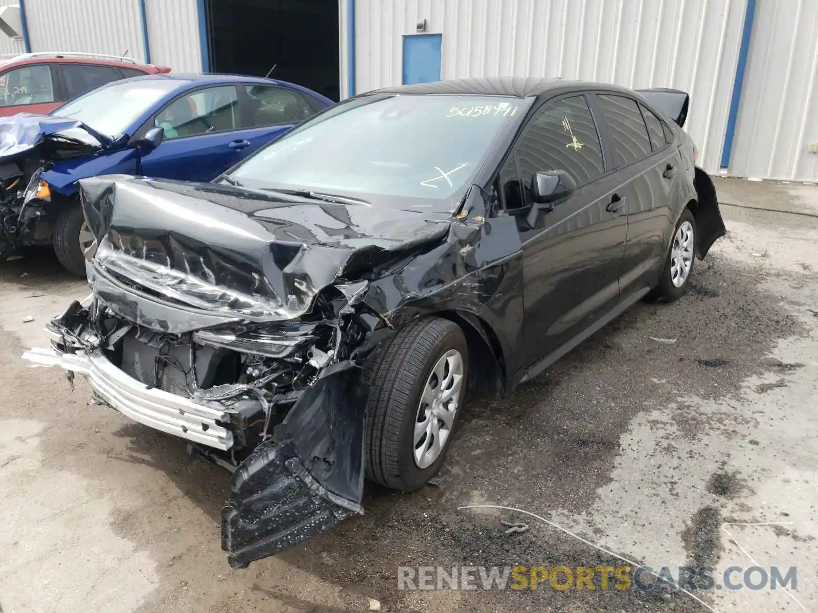 2 Photograph of a damaged car 5YFEPMAE8MP150677 TOYOTA COROLLA 2021