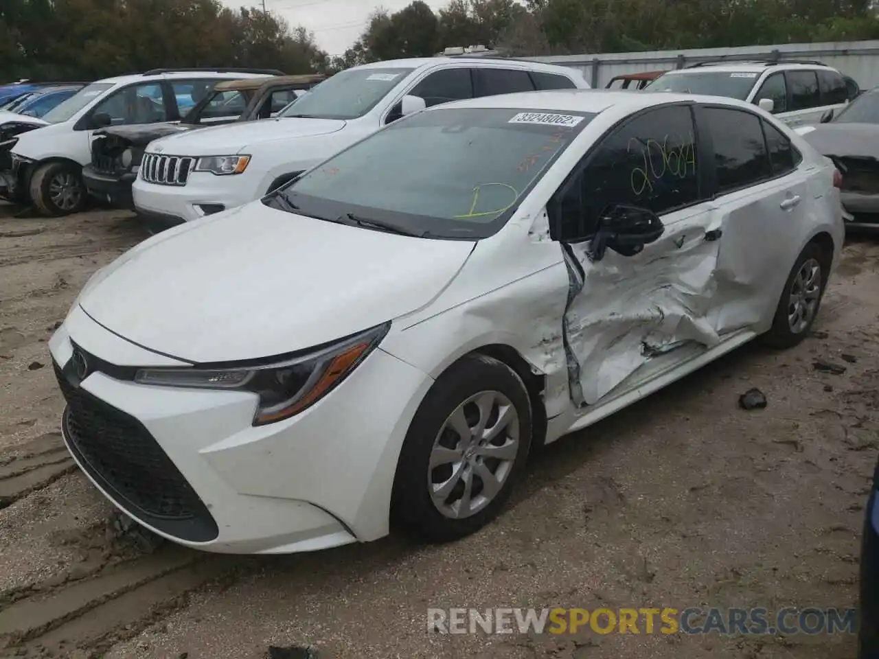 2 Photograph of a damaged car 5YFEPMAE8MP151800 TOYOTA COROLLA 2021