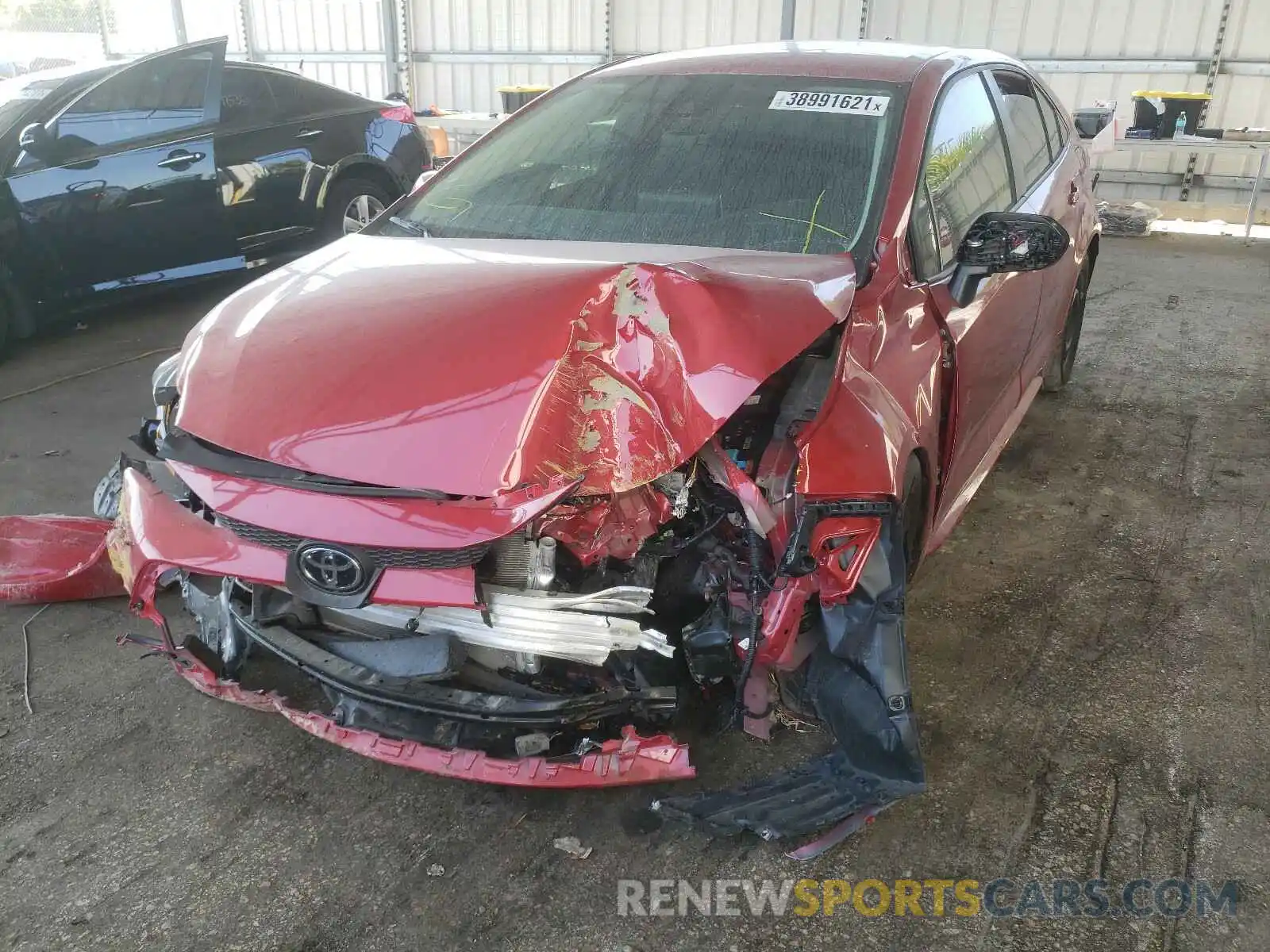 2 Photograph of a damaged car 5YFEPMAE8MP152431 TOYOTA COROLLA 2021