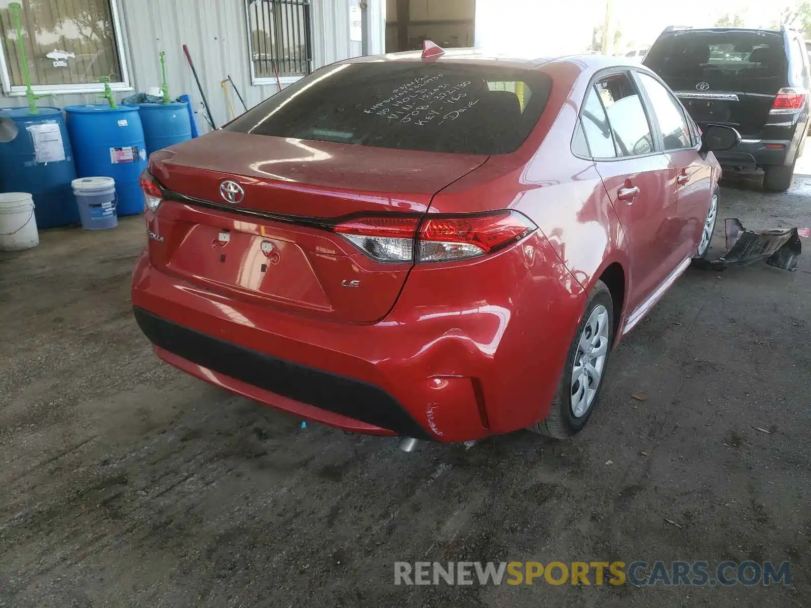 4 Photograph of a damaged car 5YFEPMAE8MP152431 TOYOTA COROLLA 2021