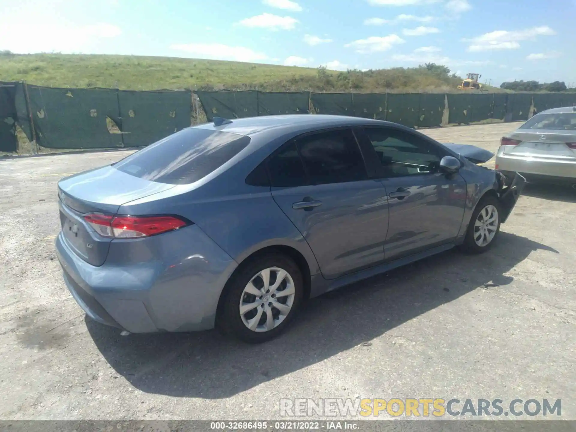 4 Photograph of a damaged car 5YFEPMAE8MP156205 TOYOTA COROLLA 2021