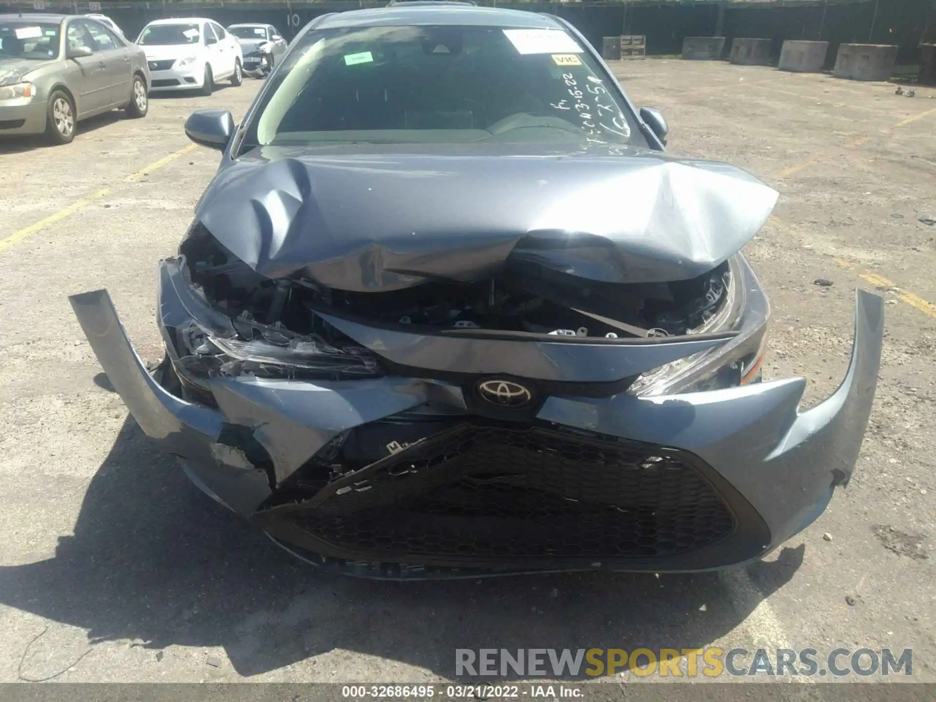 6 Photograph of a damaged car 5YFEPMAE8MP156205 TOYOTA COROLLA 2021