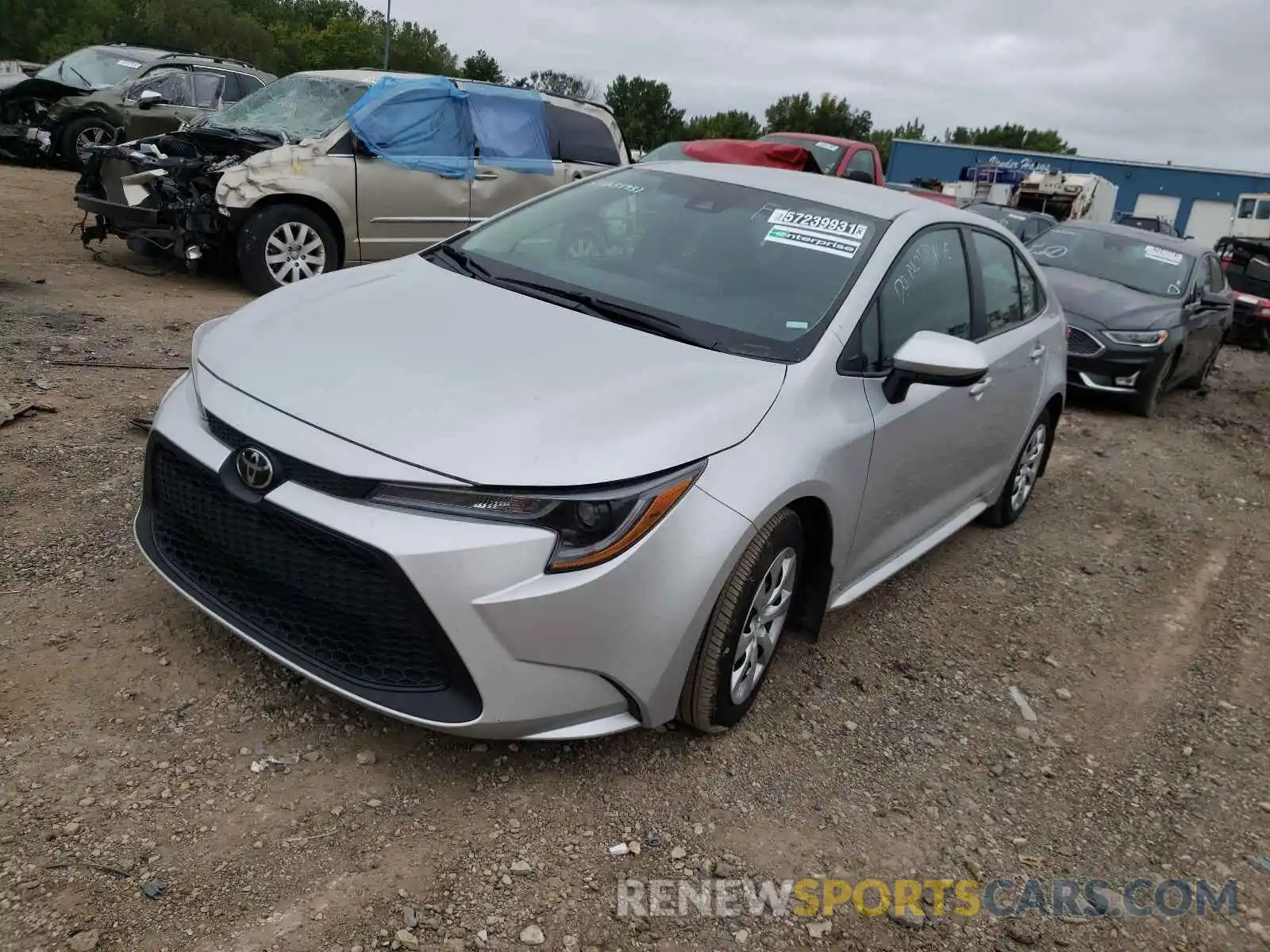 2 Photograph of a damaged car 5YFEPMAE8MP156611 TOYOTA COROLLA 2021