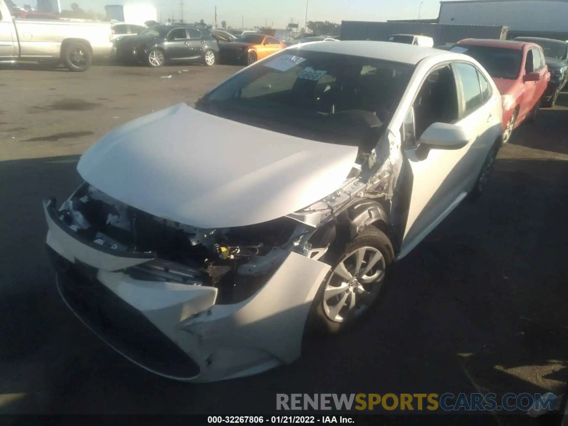 2 Photograph of a damaged car 5YFEPMAE8MP158620 TOYOTA COROLLA 2021