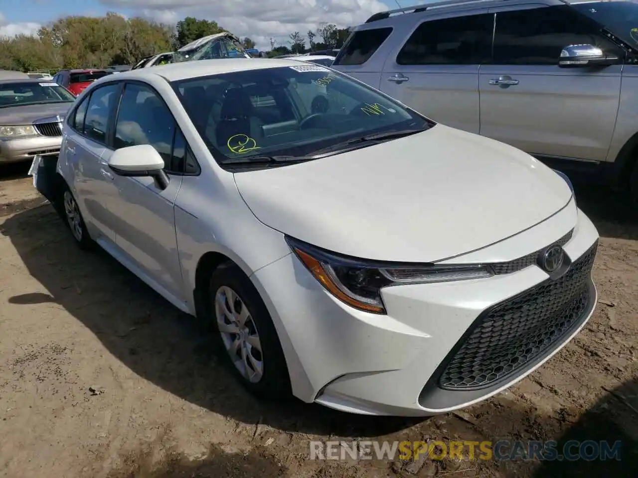 1 Photograph of a damaged car 5YFEPMAE8MP159038 TOYOTA COROLLA 2021