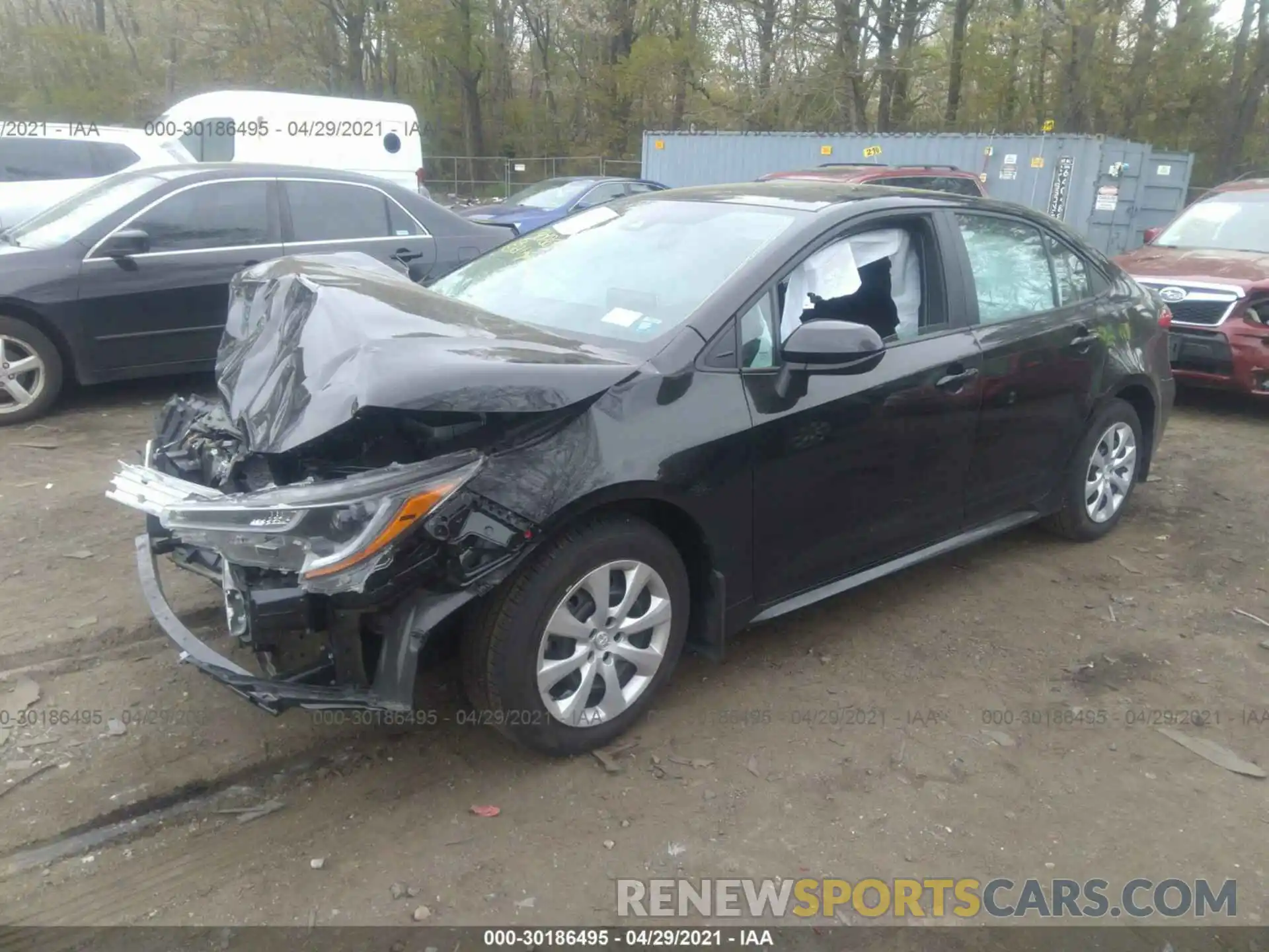 2 Photograph of a damaged car 5YFEPMAE8MP159847 TOYOTA COROLLA 2021