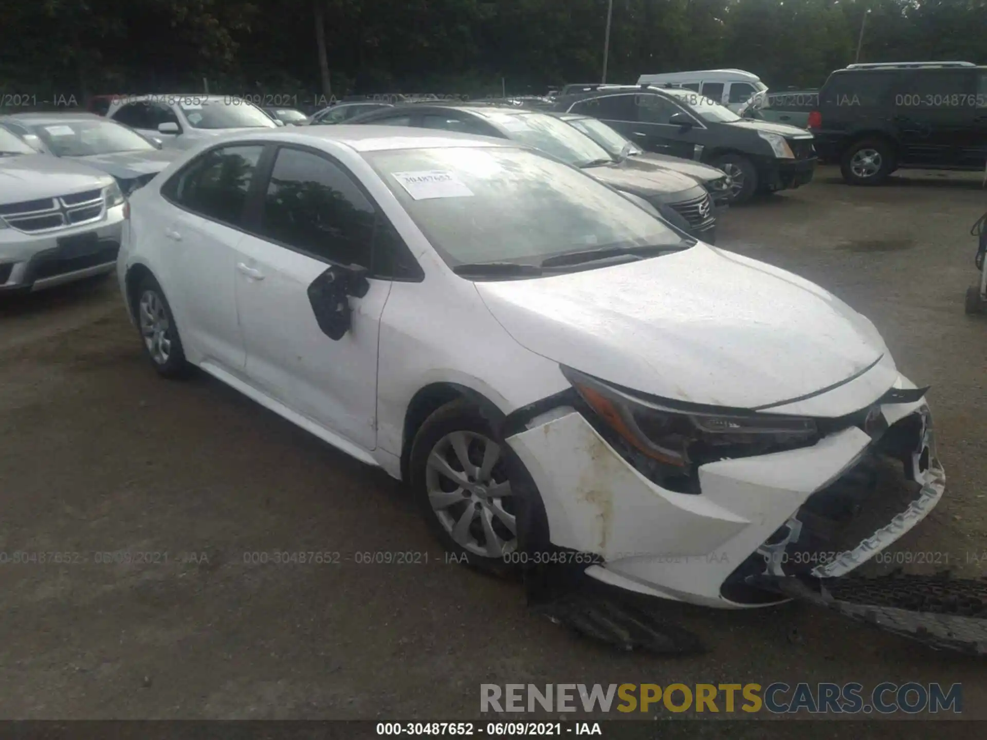 1 Photograph of a damaged car 5YFEPMAE8MP160500 TOYOTA COROLLA 2021