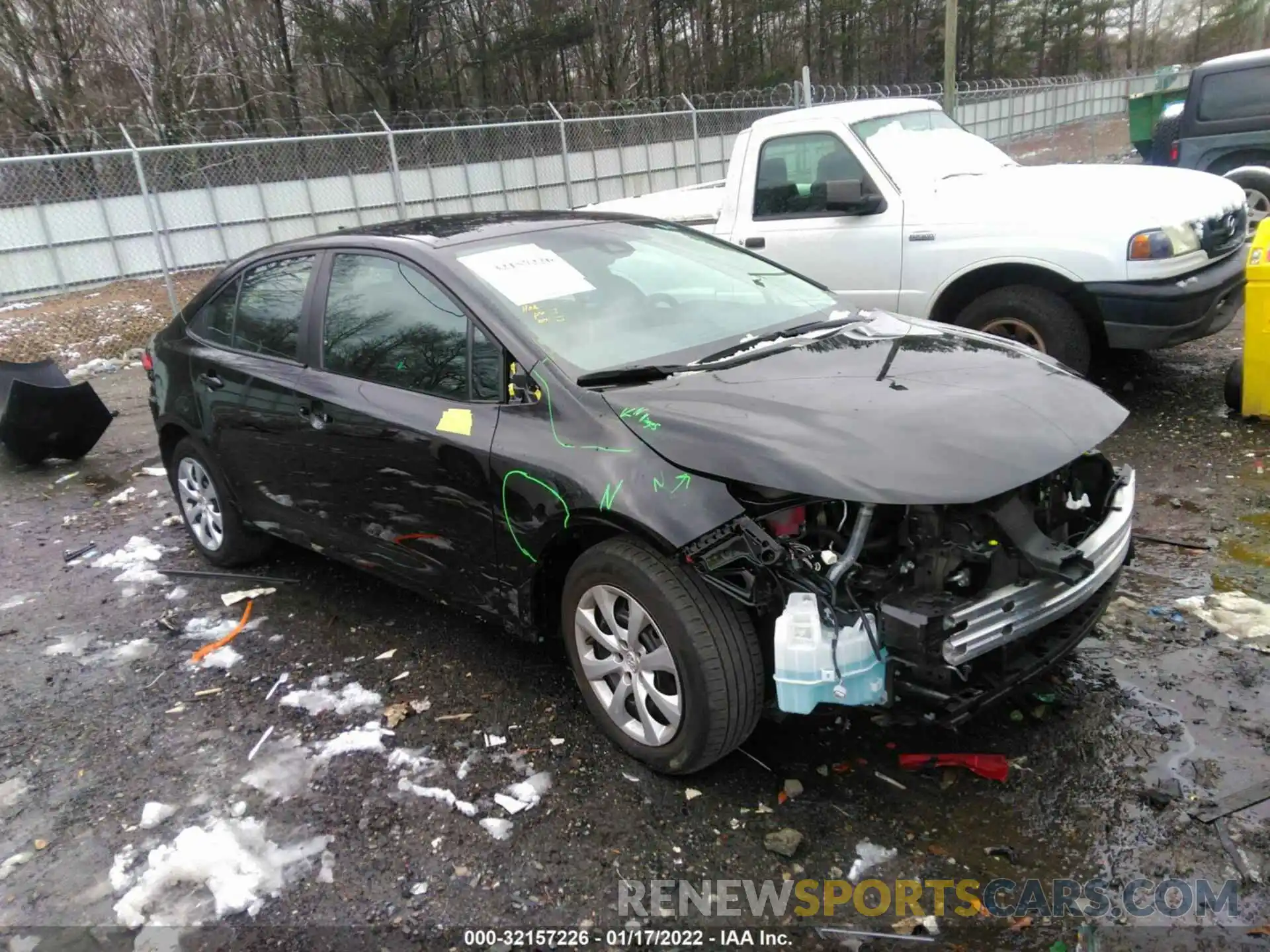 1 Photograph of a damaged car 5YFEPMAE8MP163039 TOYOTA COROLLA 2021