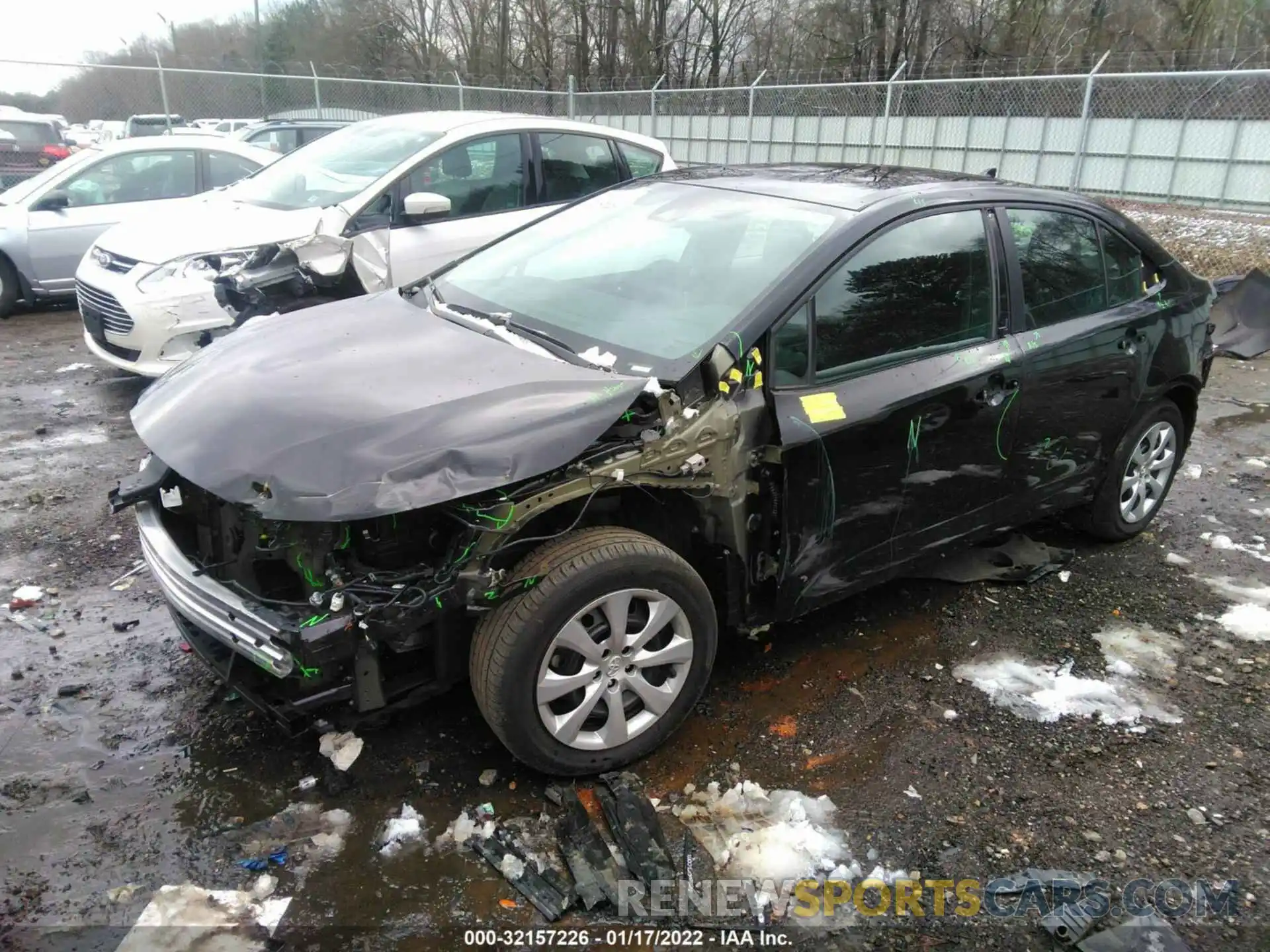 2 Photograph of a damaged car 5YFEPMAE8MP163039 TOYOTA COROLLA 2021