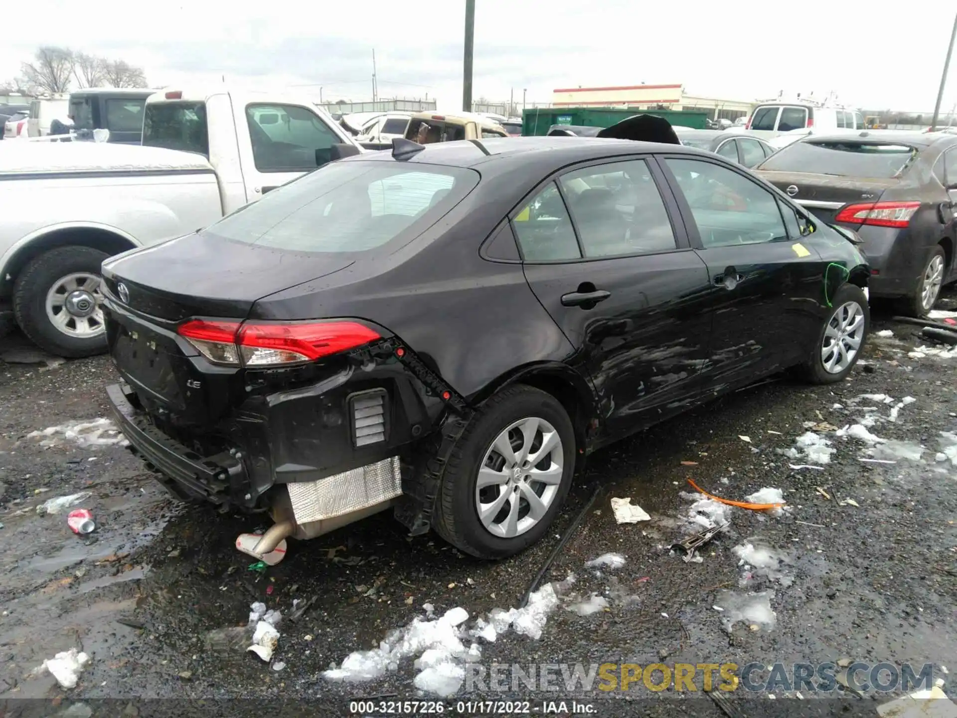 4 Photograph of a damaged car 5YFEPMAE8MP163039 TOYOTA COROLLA 2021