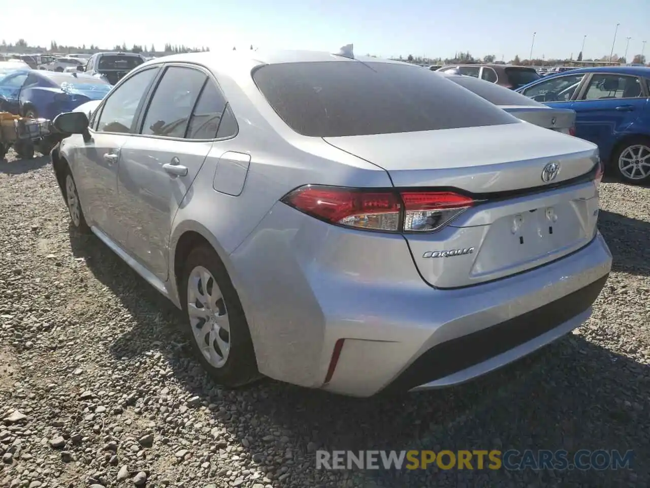 3 Photograph of a damaged car 5YFEPMAE8MP163333 TOYOTA COROLLA 2021